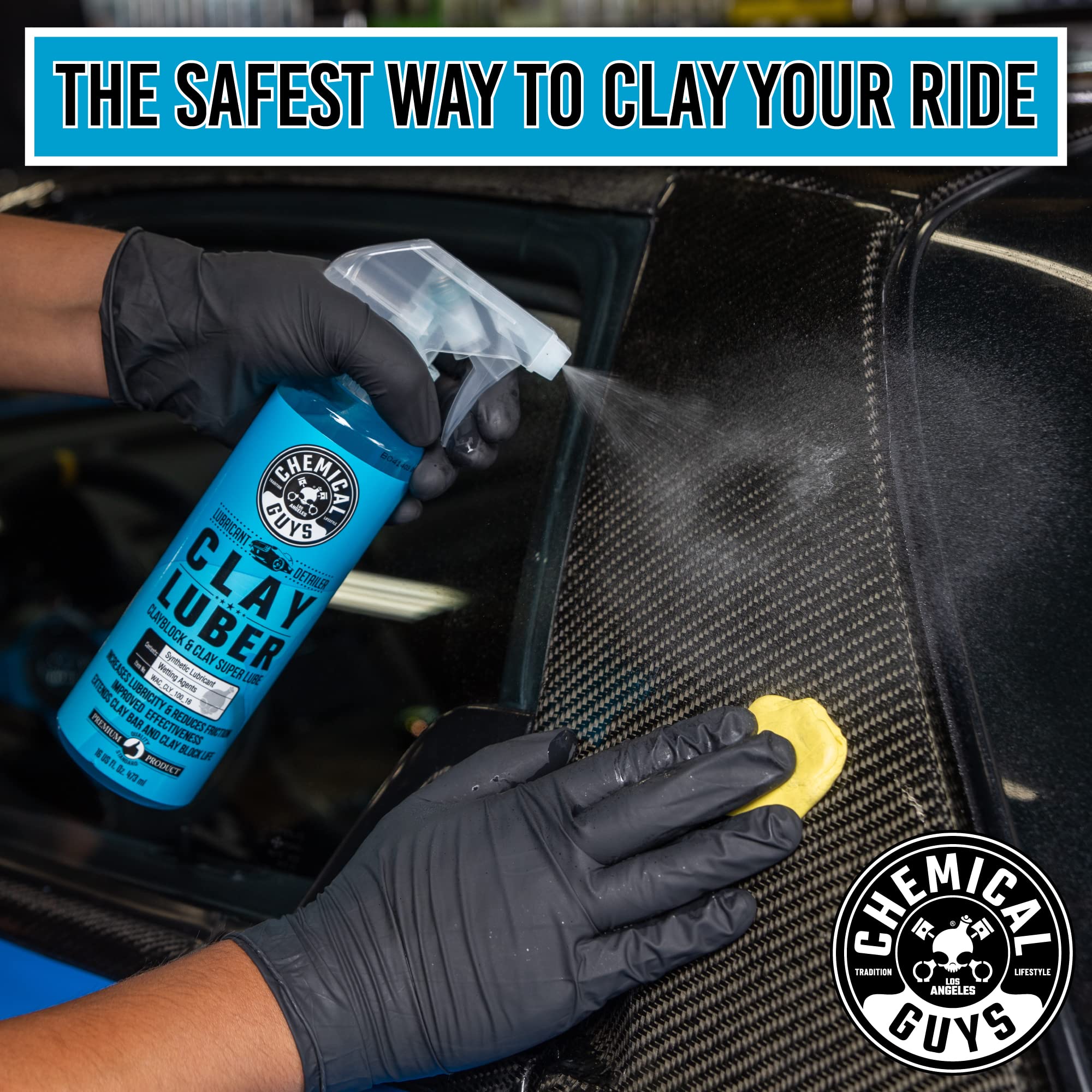 Chemical Guys Wac_Cly_100 Clay Luber Synthetic Lubricant With Wetting Agents For Clayblock And Detailing Clay (Works On Cars, Tr