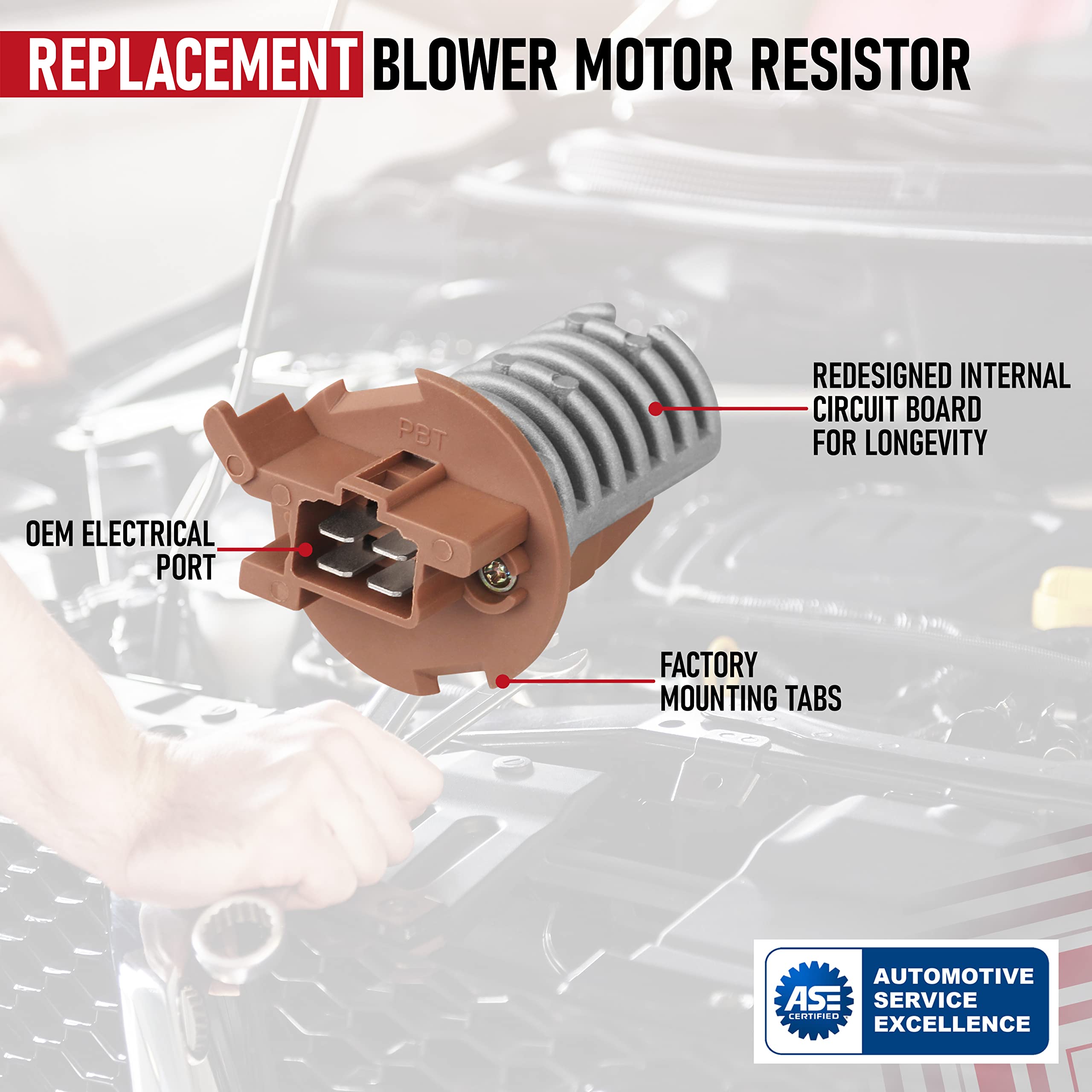 Rear Hvac Blower Motor Resistor - Replaces Ja1626, 79330 S3V A51, 973-548, 4P1493, 79330S3Va51 - Compatible With Honda Pilot 200