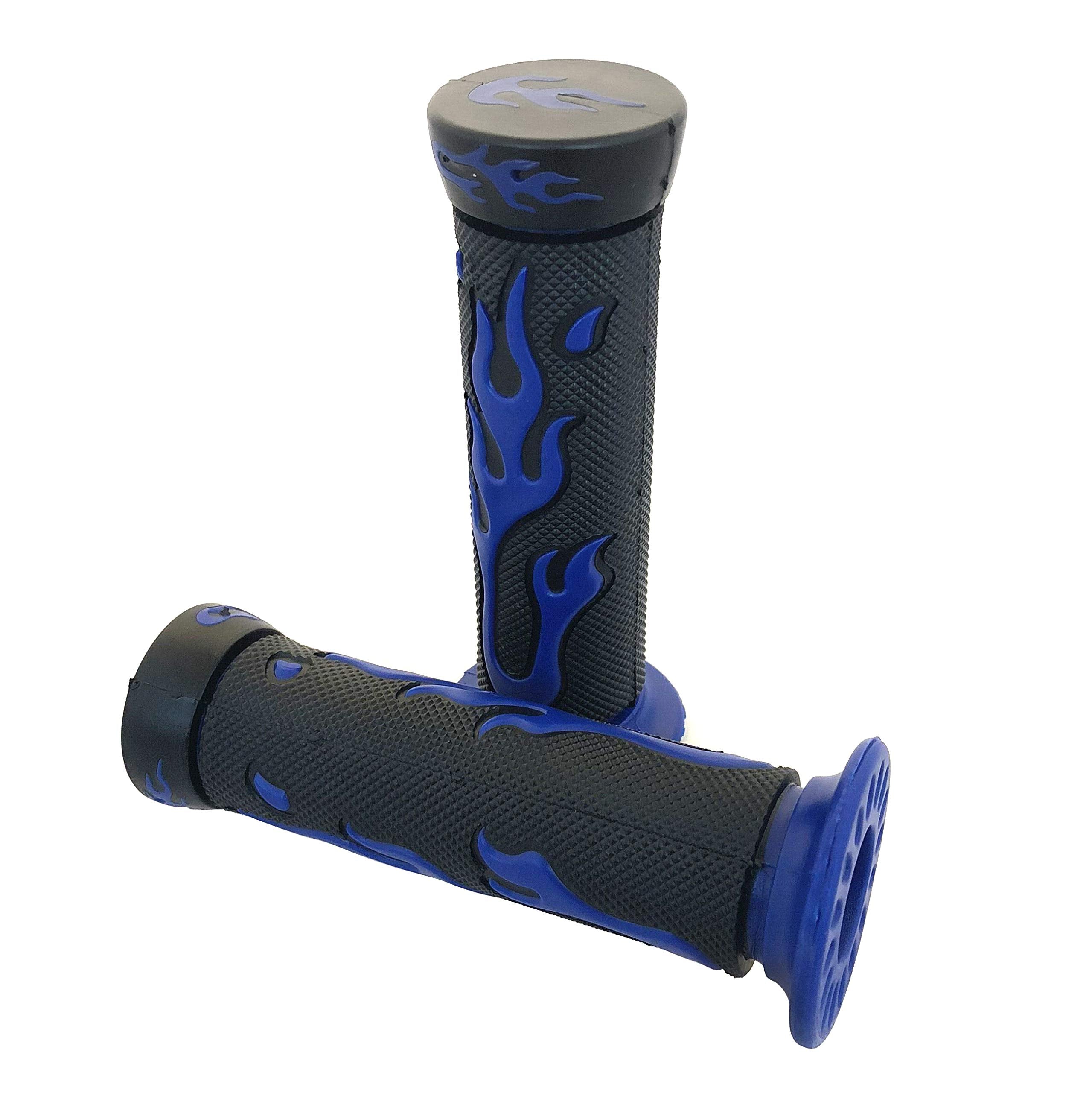 Httmt Xh4067-Blue-22 Watercrafts Flame Gel Style Grips Blue (7/8 Inches Both Side)