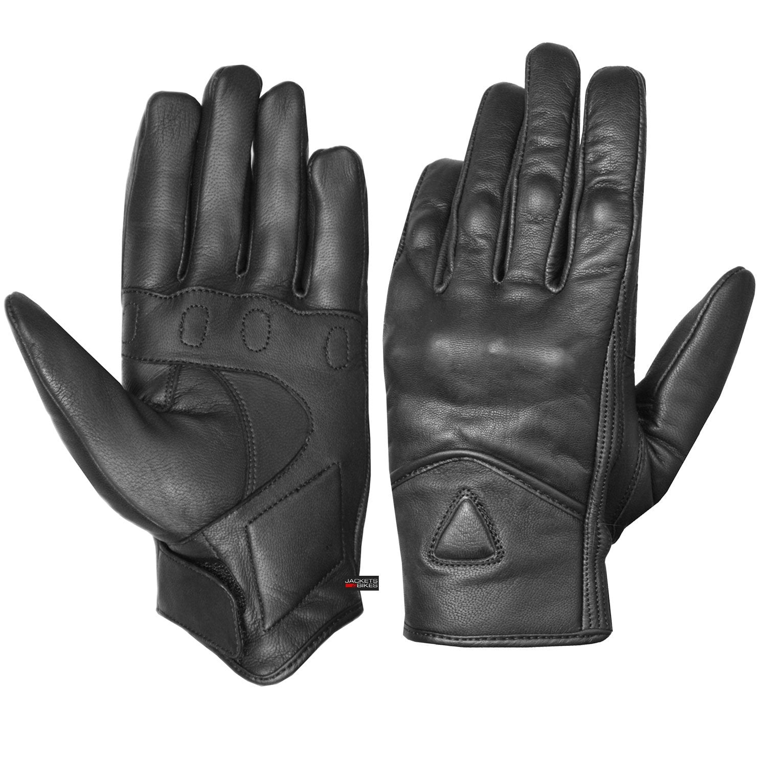 Jackets 4 Bikes Men'S Premium Leather Street Motorcycle Protective Cruiser Biker Gel Gloves Xl