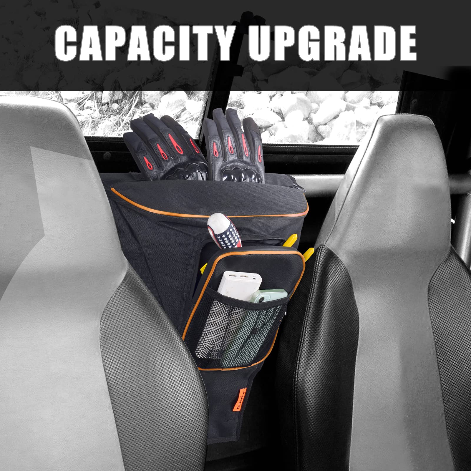 Sresk UTV Accessories RZR Storage Bag,Center Seat Storage Bag,Universal RZR Accessories fits for Polaris Razor 570 800 S 900 100