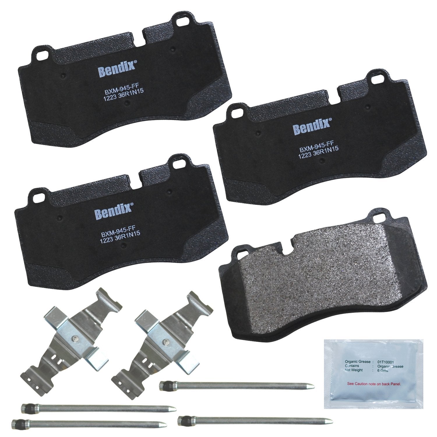 Bendix Priority1 Cfm1223 Semi-Metallic Front Brake Pads For Select Models Mercedes-Benz Cl550, Cl600, S350, S400, S450, S550, S6