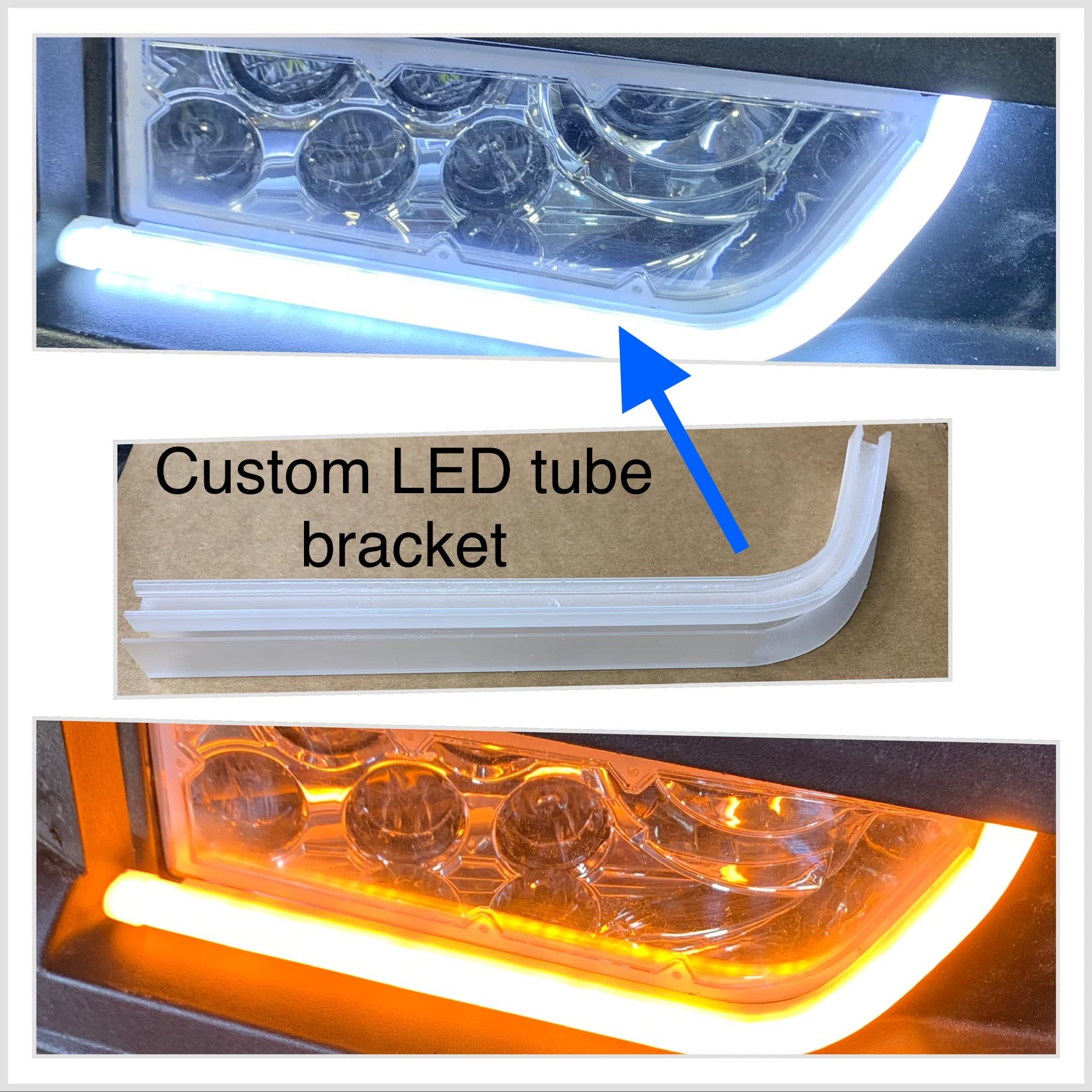 Mcsadventures Plug And Play No Hole Turn Signal Kit For Polaris General, With Teardrop Headlight Sequential Accent, Led Tube Front Signals (Lever Switch, With Horn)