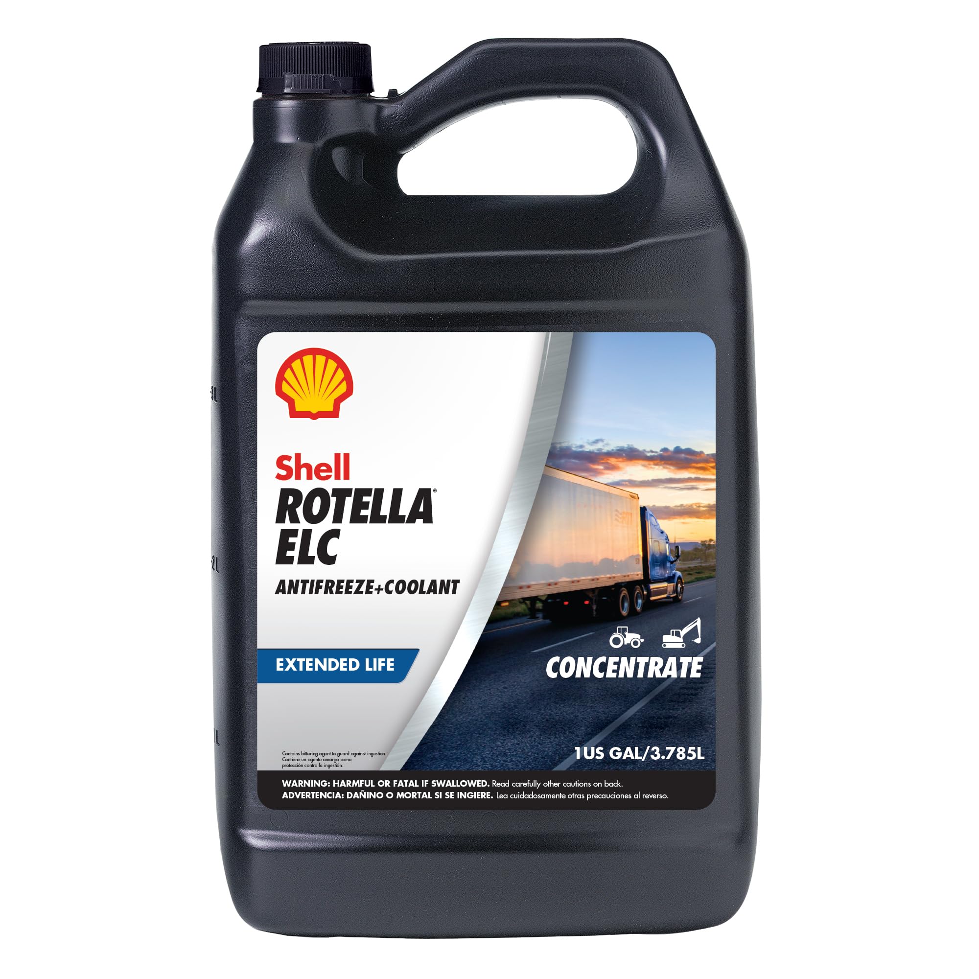 Shell Rotella Extended Life ELC Anti-Freeze + Coolant, Concentrate (1 Gallon, Case of 6)