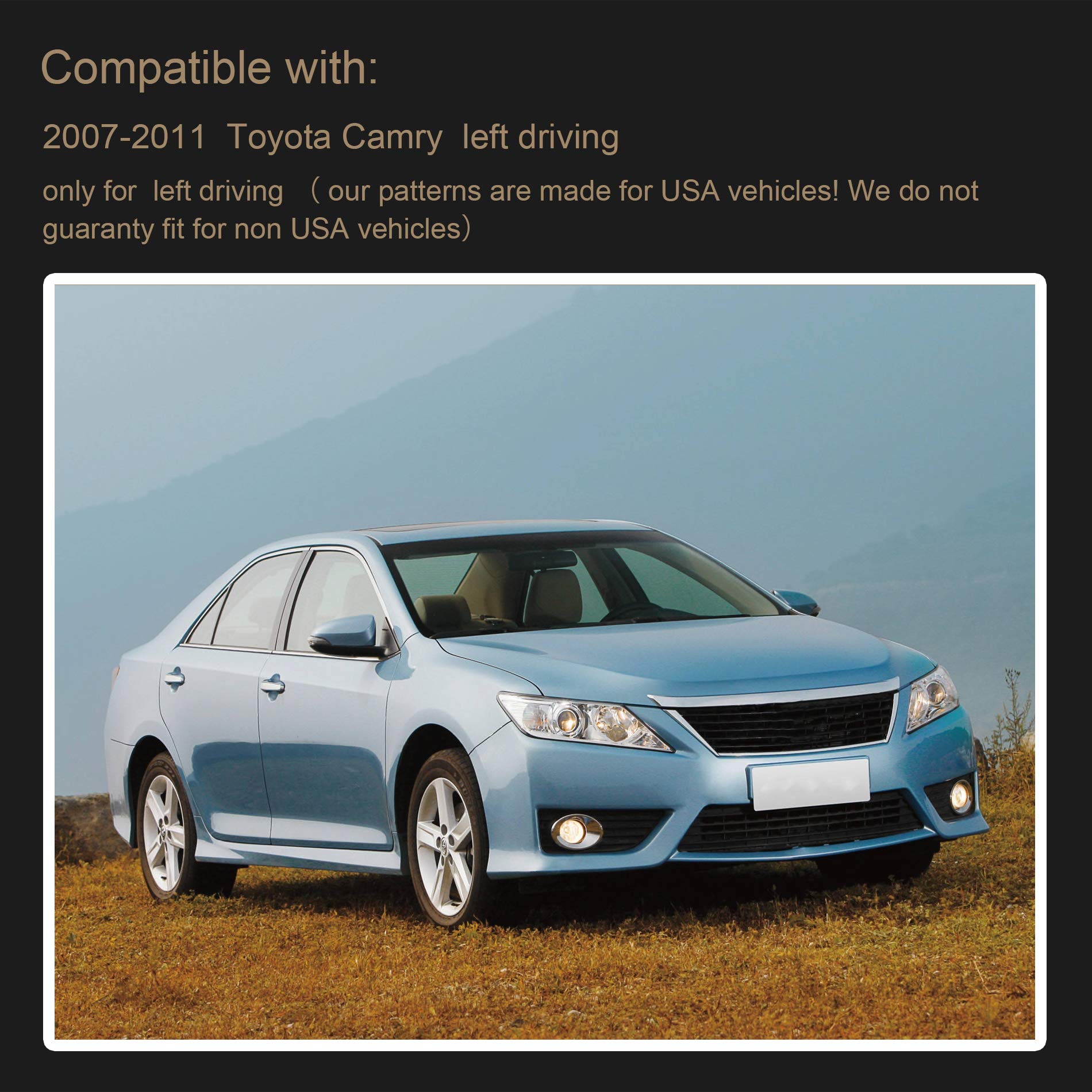 Speedwow Dashboard Dash Board Cover Mat Carpet Compatible With 2007-2011 Toyota Camry