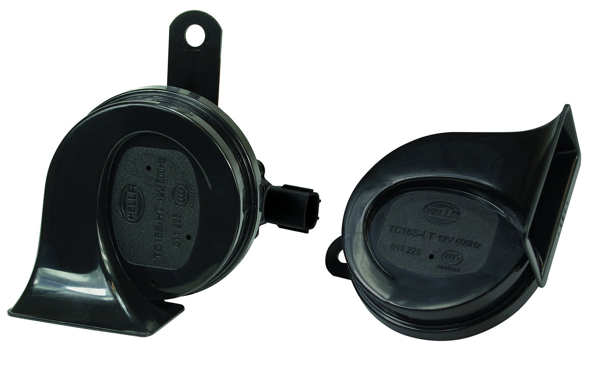 Hella 011225921 Black 12V Bx Trumpet Horn Kit