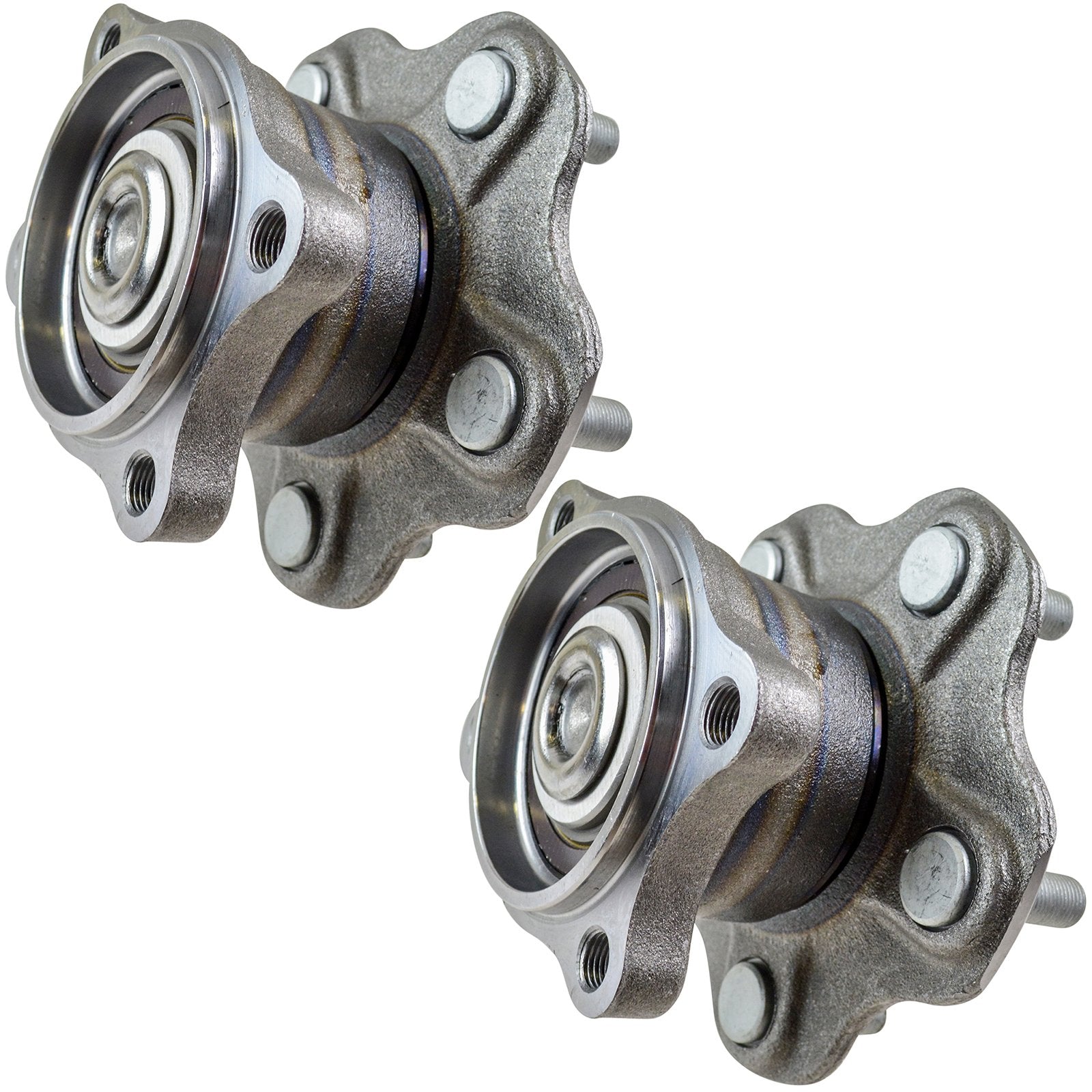 Trq Rear Wheel Hub Bearings Assembly Set Compatible With 2002-2006 Nissan Altima 2004-2008 Maxima 2004-2009 Quest