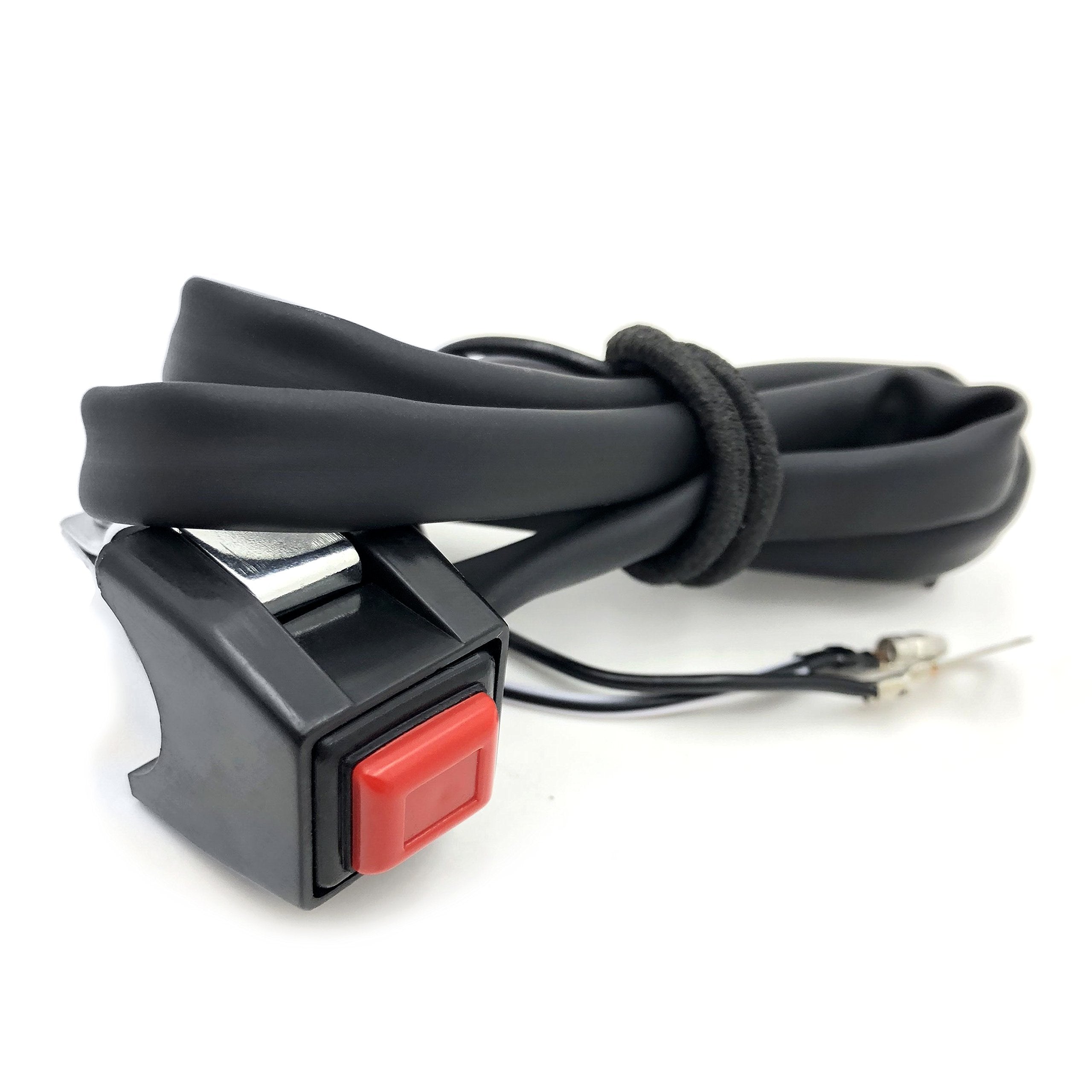 Httmt Xh1700C-008 Universal Red 7/8 Inches Handlebar Starter/Kill Cut Off Stop Switch Push Button Compatible With Motorcycles Atvs Scooters Snowmobiles