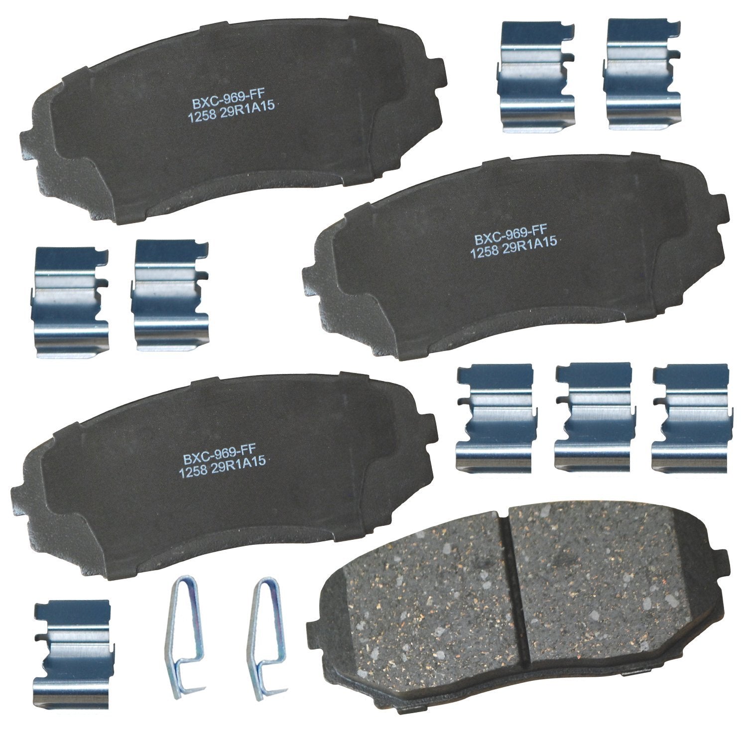 Bendix Premium Sbc1258 Ceramic Front Brake Pads For Ford Edge 2014-2007, Lincoln Mkx 2015-2007, Mazda Cx-5 2024-2019, Cx-7 2012-