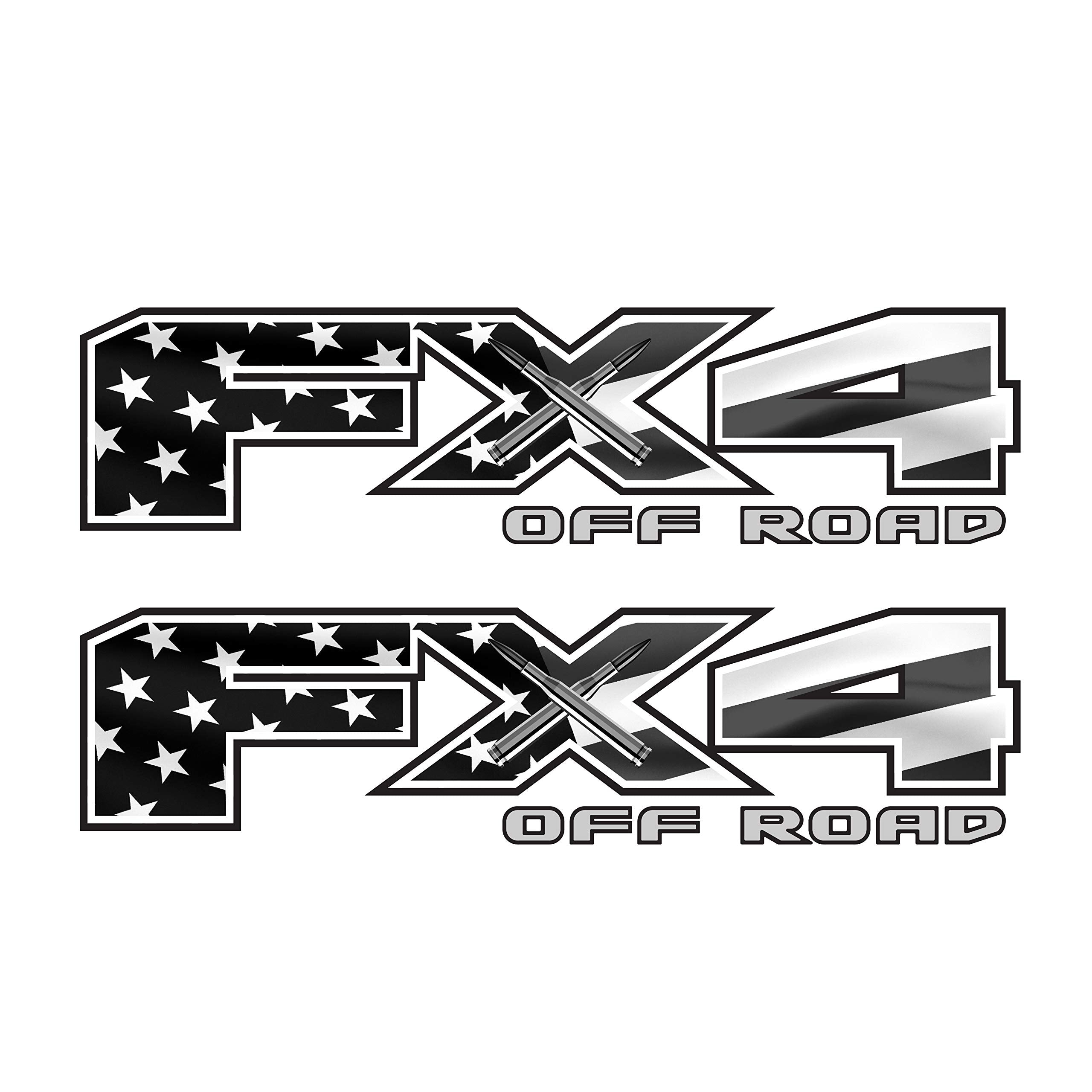 Tiresfx Fx4 Off Road Decal Usa Black Flag Replacement Sticker F 150 Bedside Emblem For 4X4 Truck Super Duty F250 F350 F450