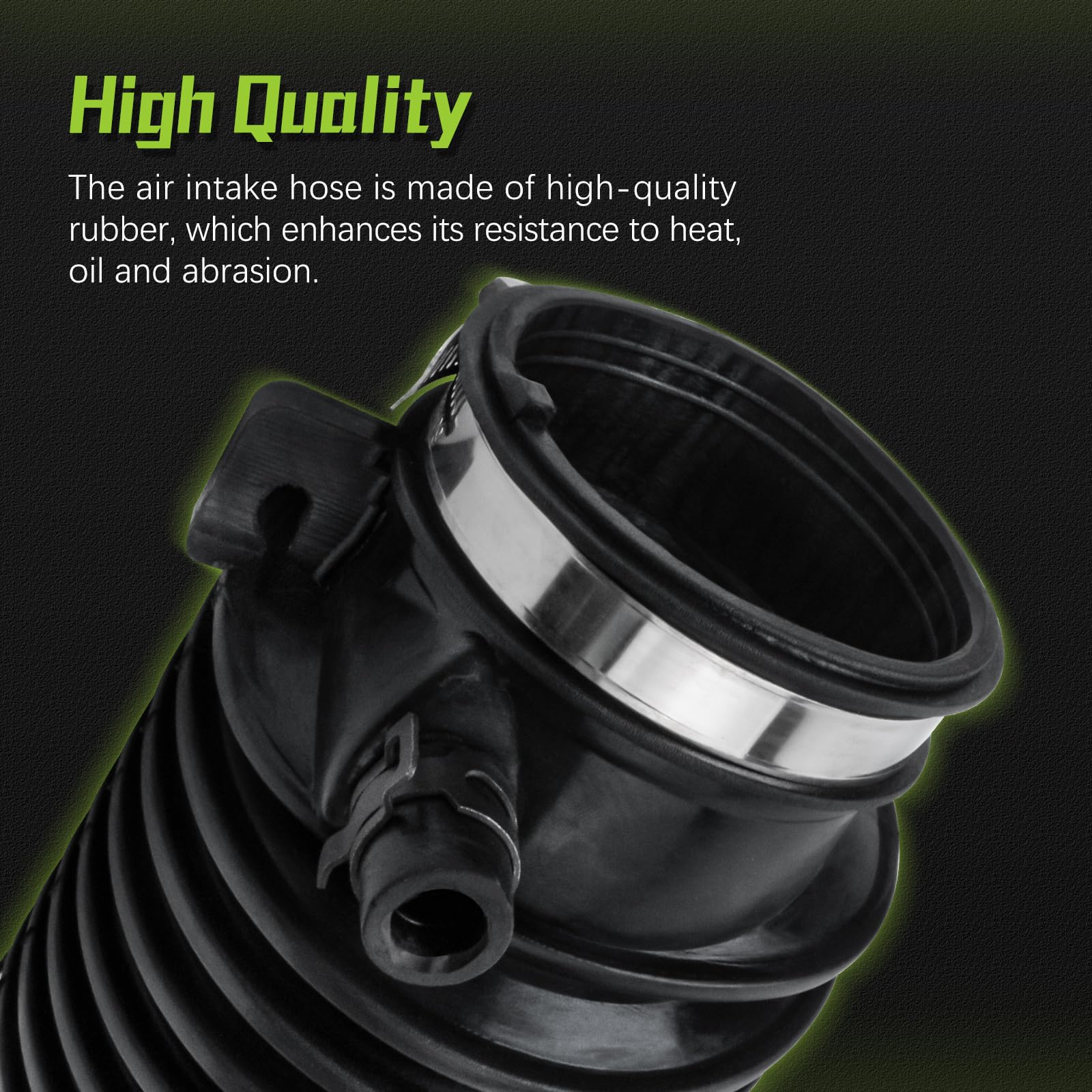 17228-RCA-A00 Engine Air Intake Hose Tube With Clamps for 2003-2007 Honda Accord,2004-2006 Acura TL 17228RCAA00