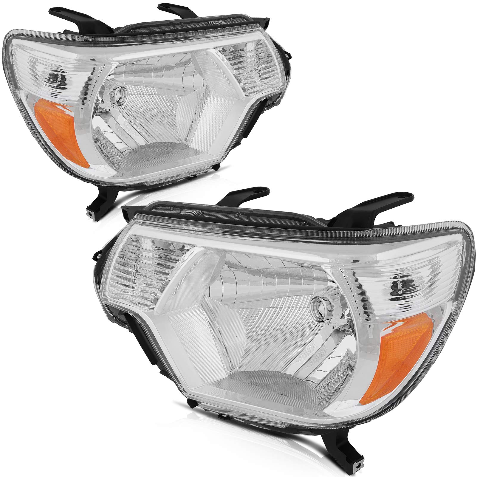 OCPTY Headlight Assembly Pair Replacement for Toyota Tacoma 2012-2015 Bulbs Not Included