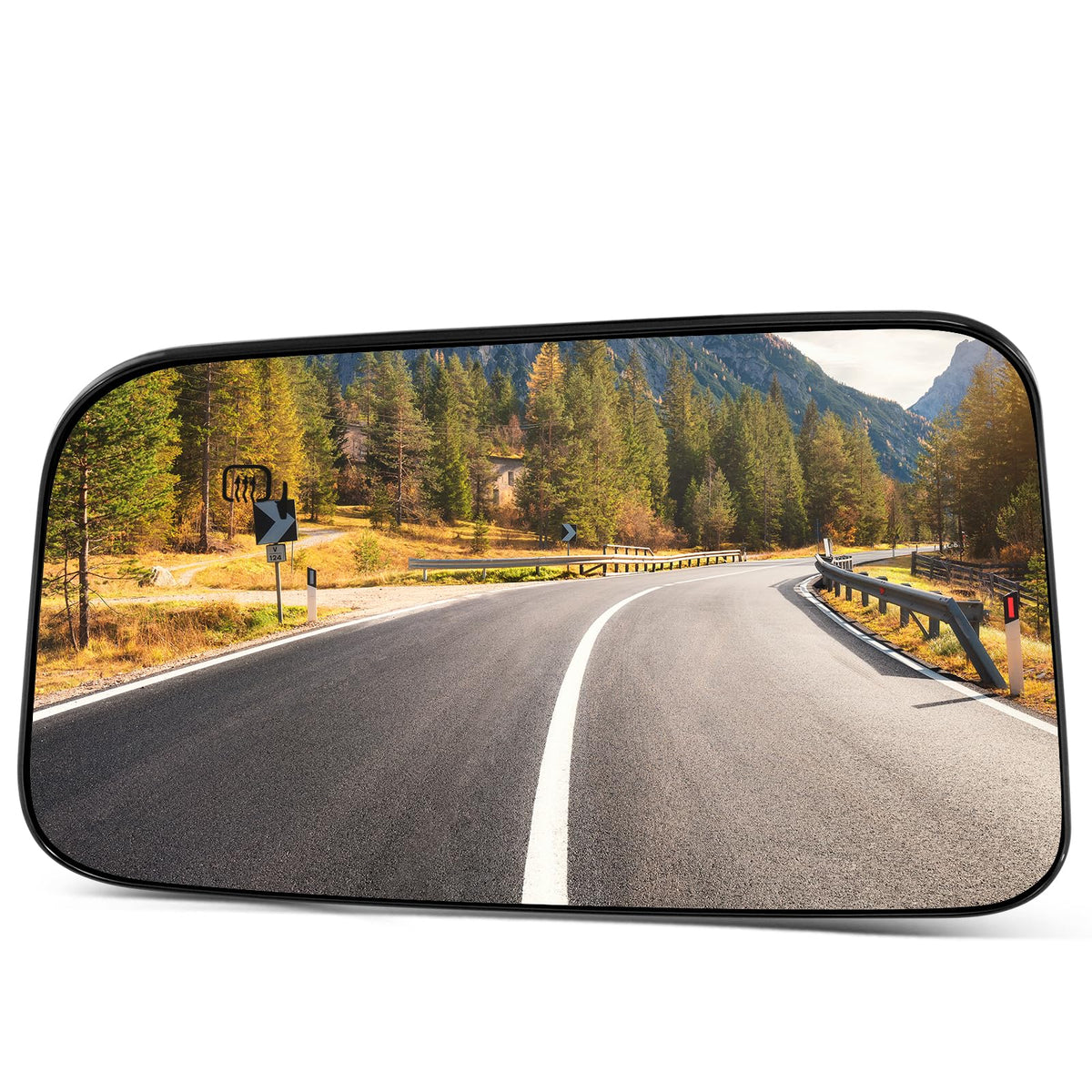 SCITOO Replacement Mirror Glass Driver Side Fit Compatible with 2007 2008 2009 2010 2011 for Ford Edge 2007-2010 for Lincoln Hea
