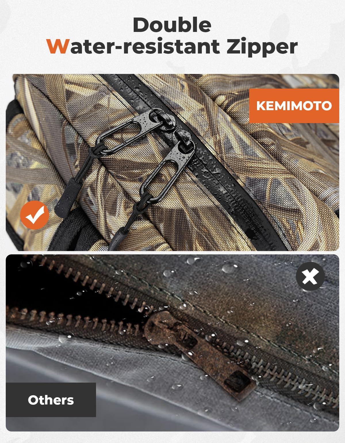 Kemimoto Atv Tank Bag Water-Resistant Cooler All Terrain Vehicles Accessories Motorcycle Saddle Bag Compatible With Most Atvs An