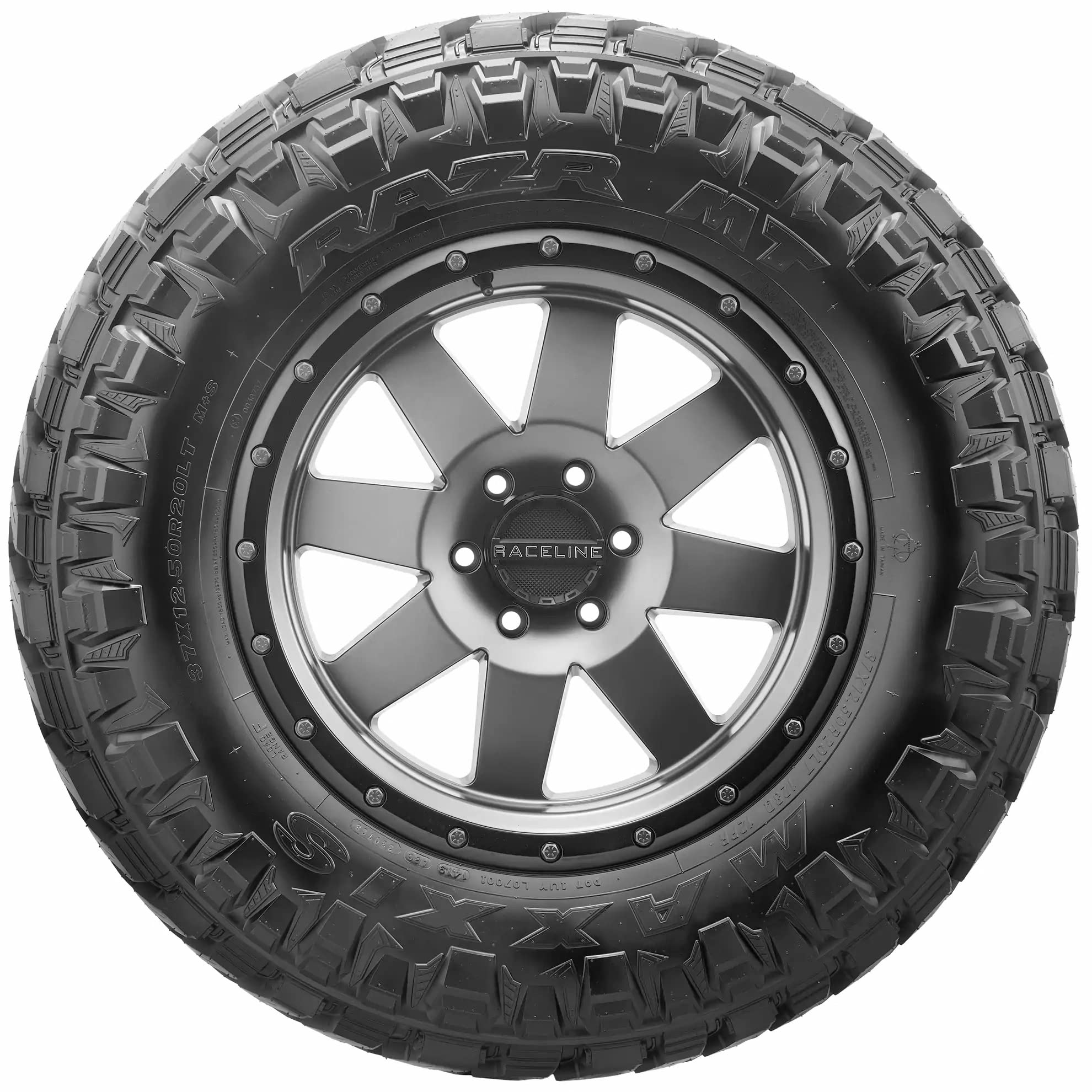 Maxxis Razr Mt Mud Radial Tire-37X13.50R20Lt 127Q Lre 10-Ply
