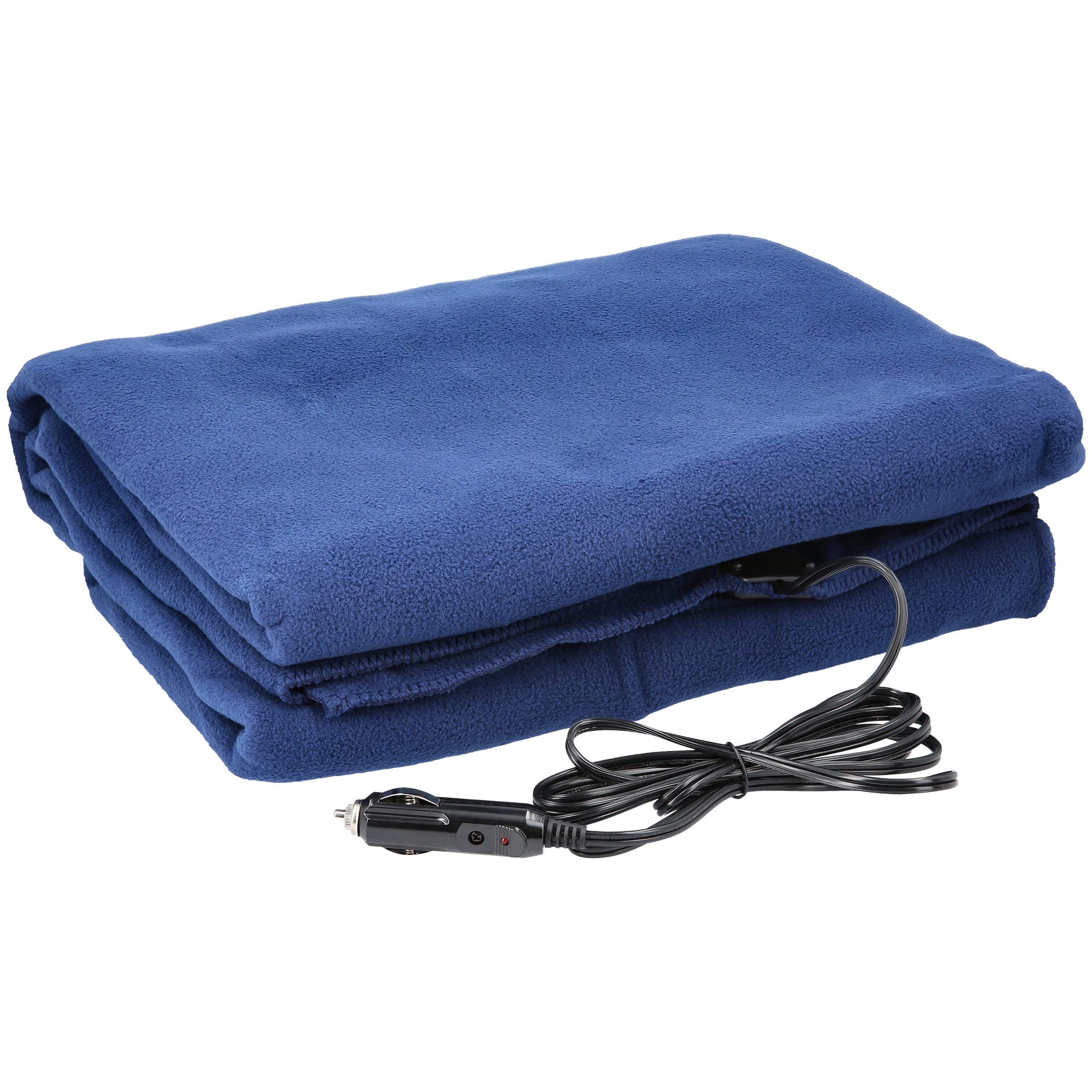 Heated Car Blanket - 12-Volt Electric Blanket For Car, Truck, Suv, Or Rv - Portable Heated Throw For Car Or Camping Essentials B