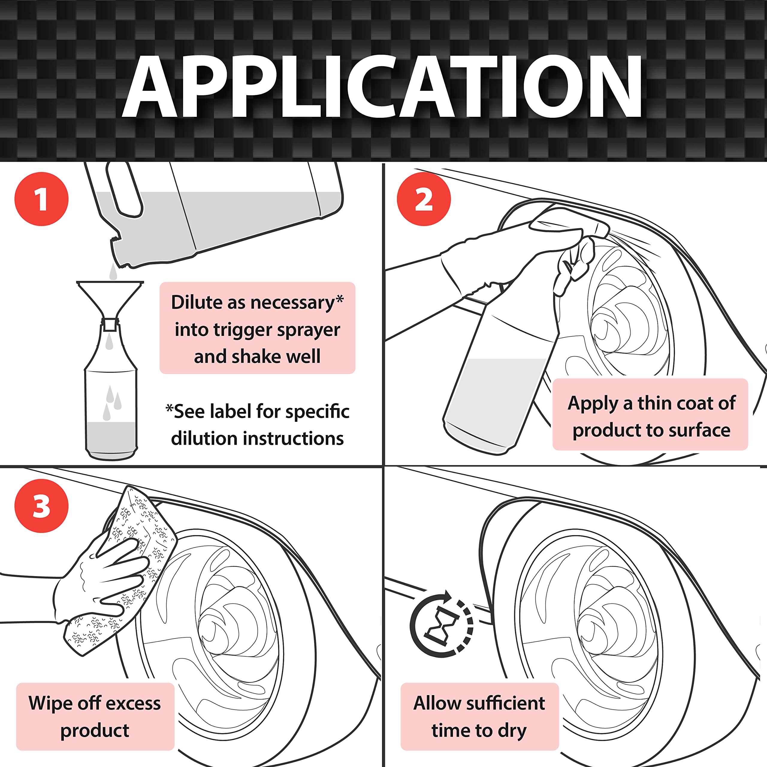 Malco Aqua Bead Water Based Dressing - Non-Greasy Interior And Exterior Dressing/Shines Car Tires, Rubber, Plastic And Trim/Conc