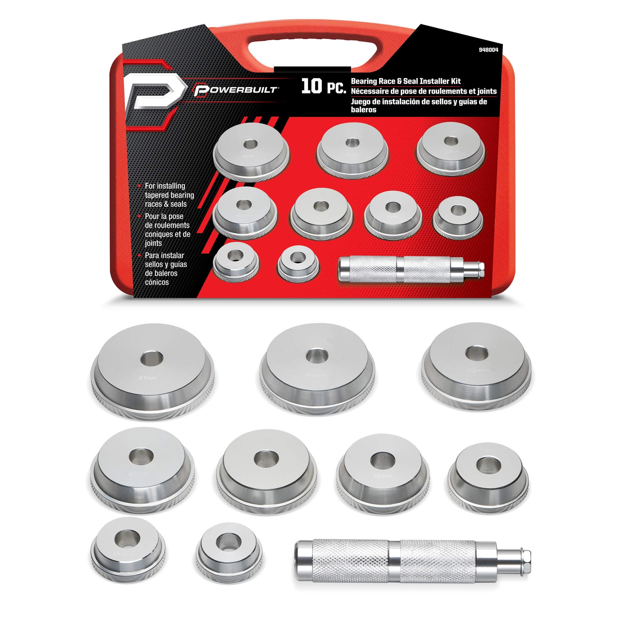 Alltrade 10 Pc. Bearing And Race Installer Kit - 948004