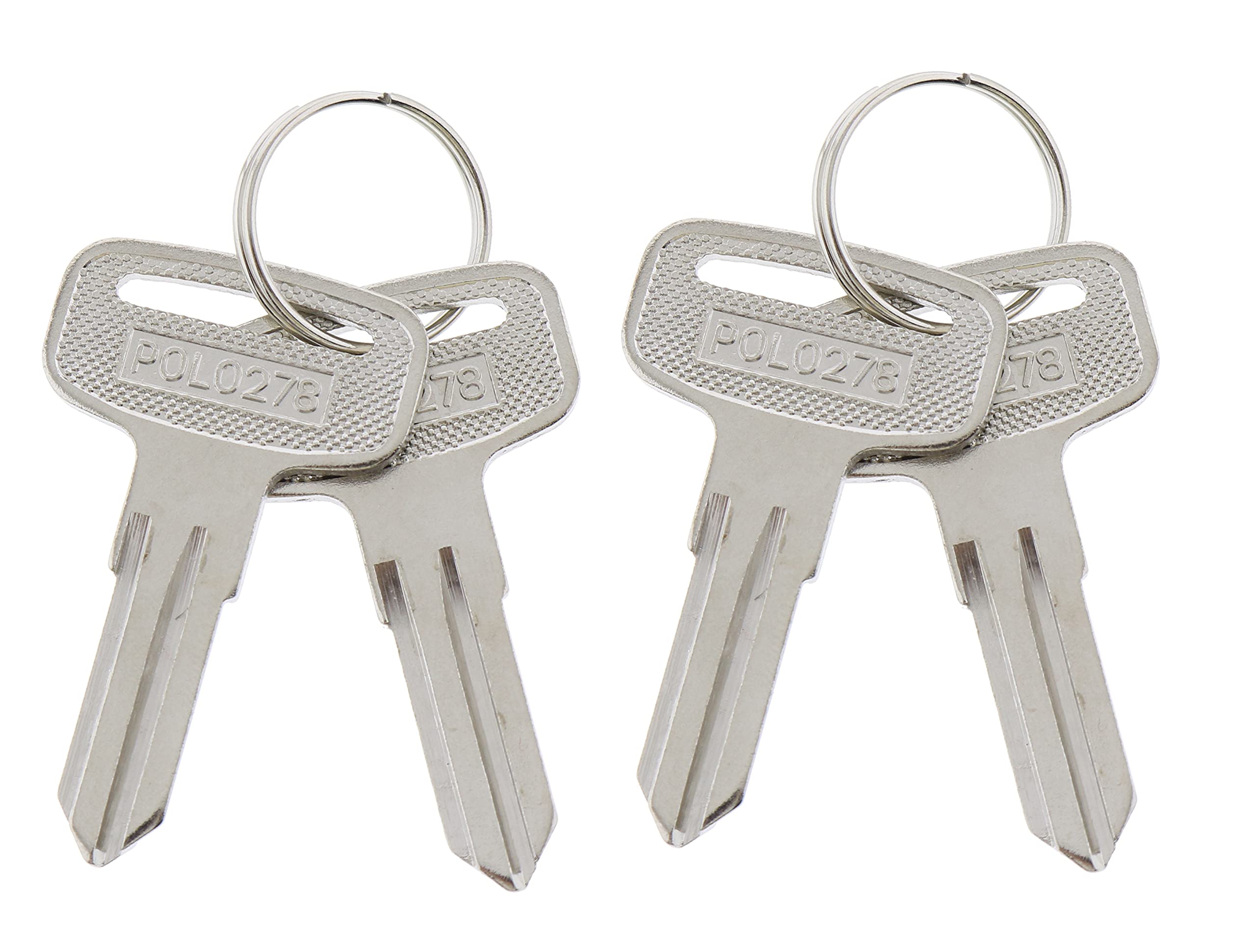 Jeenda 4Pcs Atv Blank Key 4010278 Compatible With Polaris 20/21/67/68 Series Magnum 325/330/500 Outlaw 450/500/525 Scrambler 400/500 Sportsman /400/500/600 Trail Blazer Boss Xpedition Xplorer