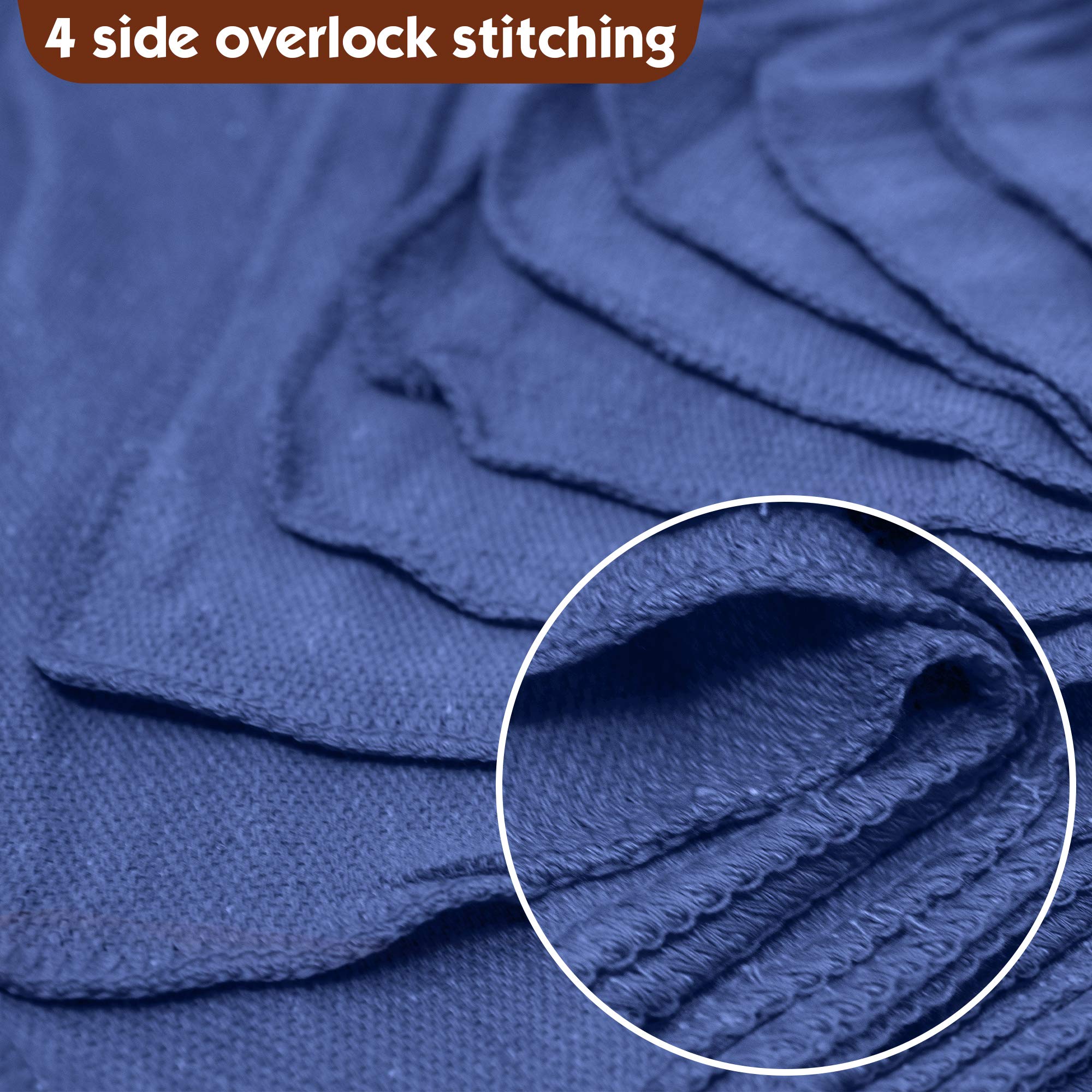 Nabob Wipers Auto Mechanic Shop Towels 25 Pack Bulk Shop Rags 100% Cotton Size 14X14 Commercial Grade (25 Pack, Blue)