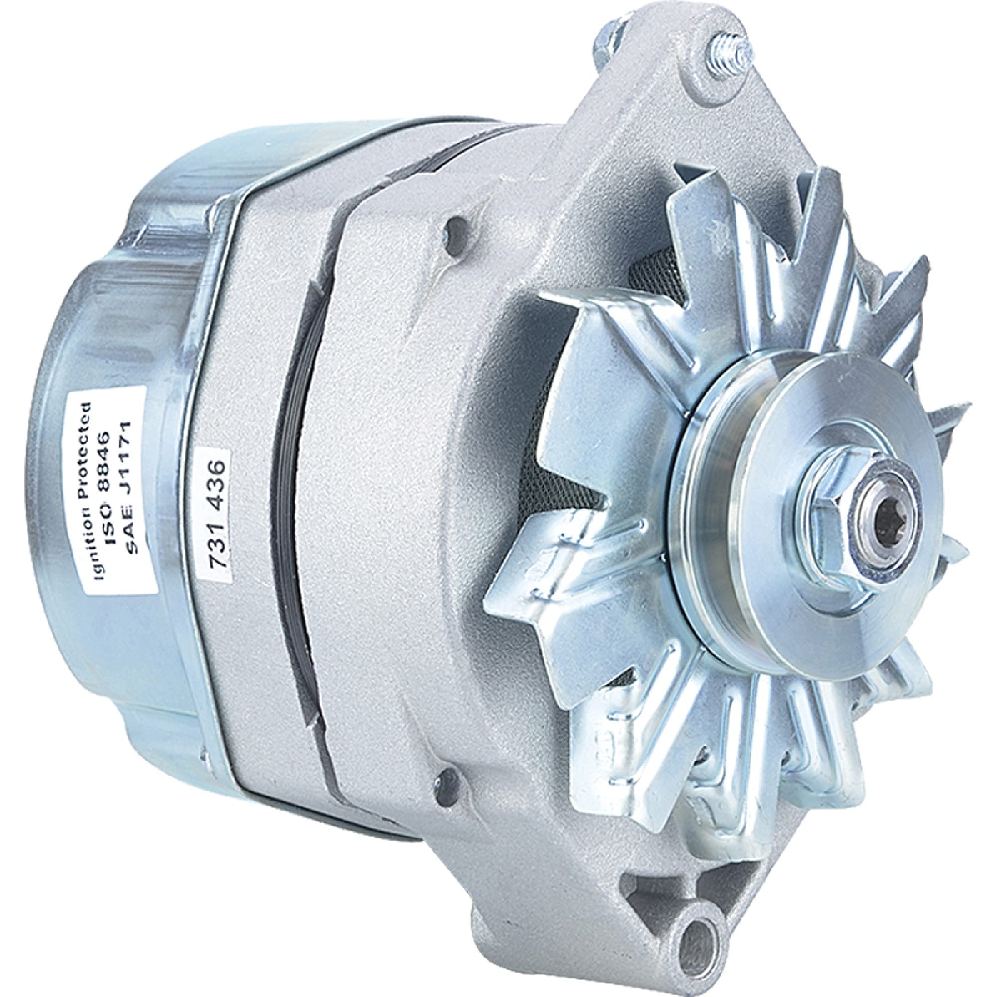 New DB Electrical 400-12483 Alternator Compatible With/Replacement For WAI 7152N-94A, Wilson 90-01-3103A, BBB Small Motor 21-715