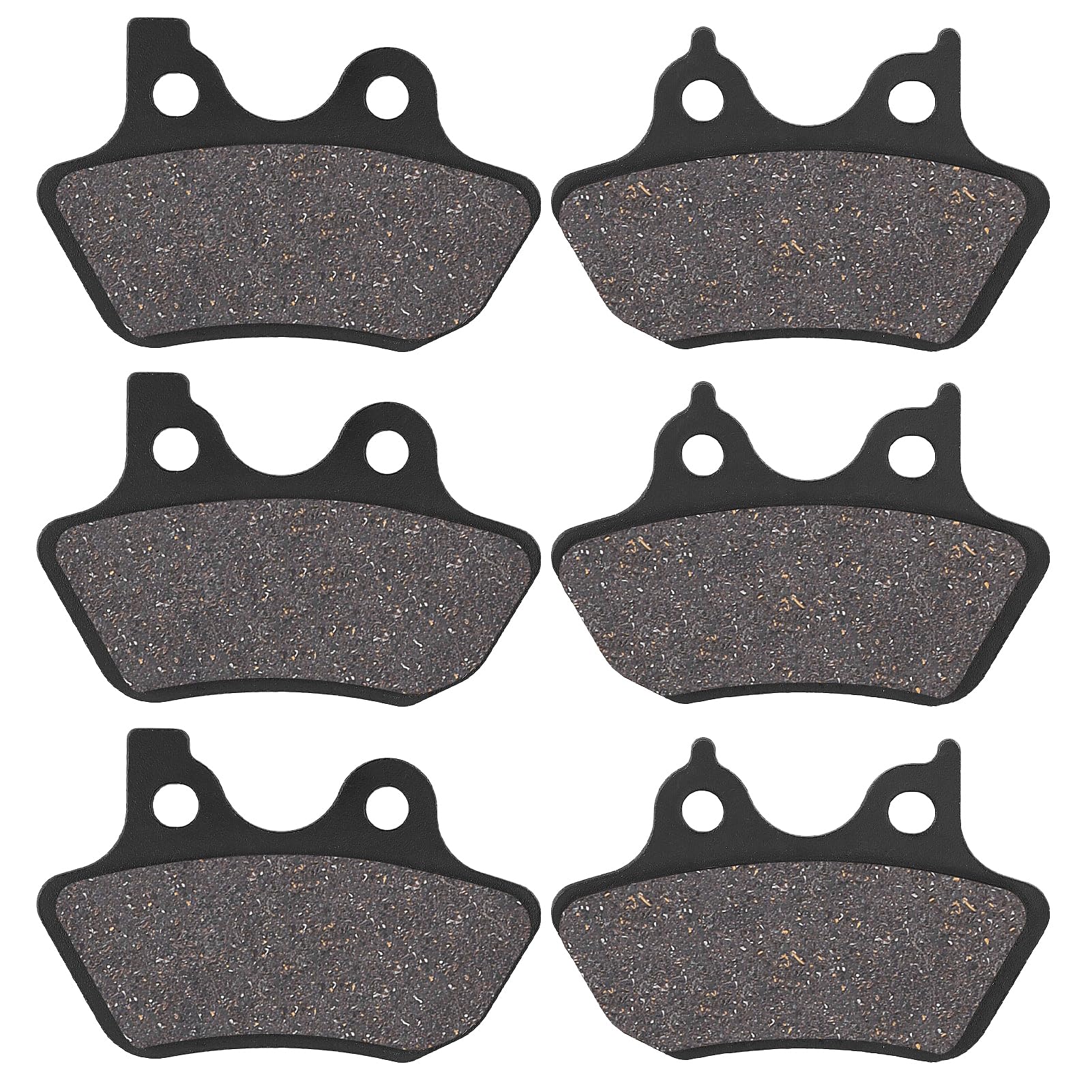SOLLON Front and Rear Brake Pads for Harley Davidson 2000-2007 Dyna Electra Glide Ultra Classic Road King Heritage Softail Fatbo