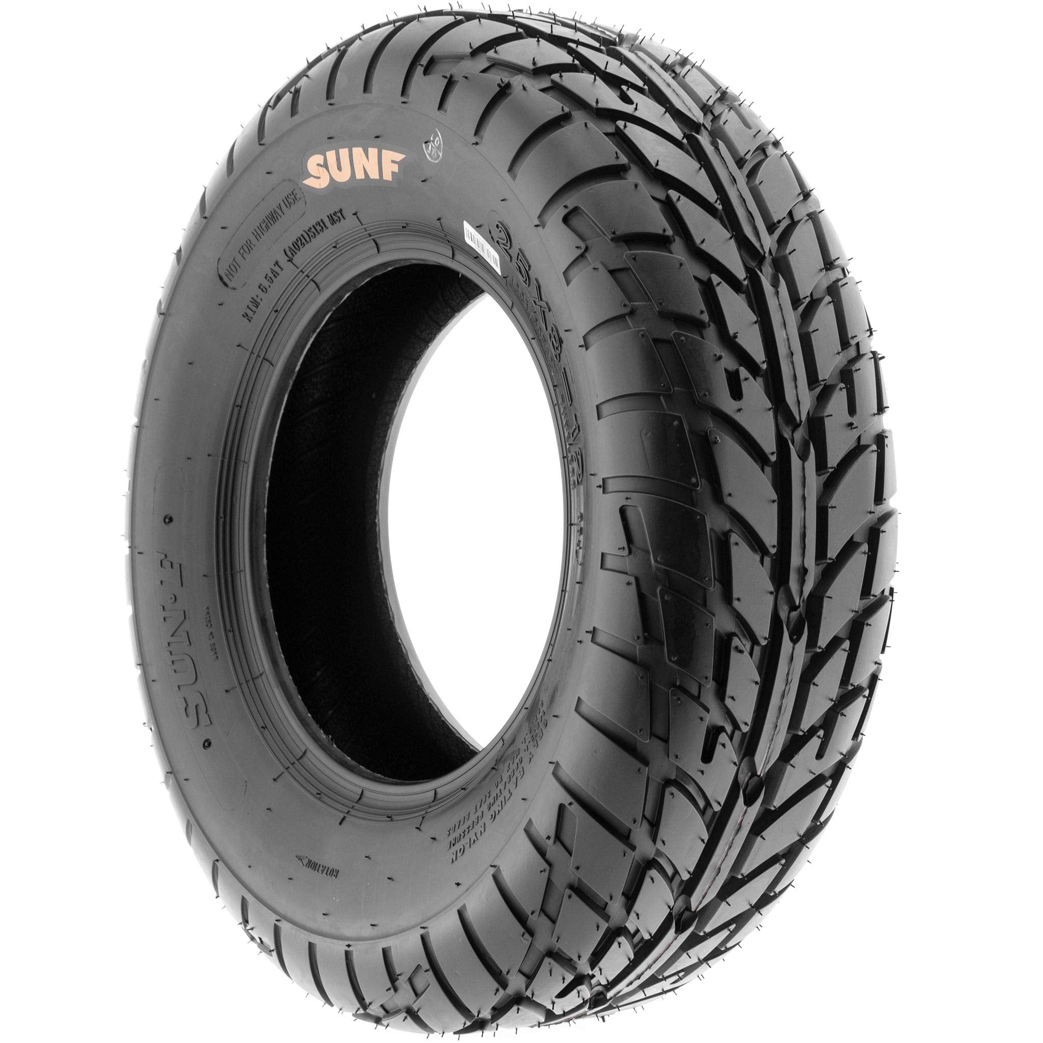 Sunf 25X8-12 Atv Utv Tire 25X8X12 Hardpack Race Sport 6 Pr A021 - Pair Of 2