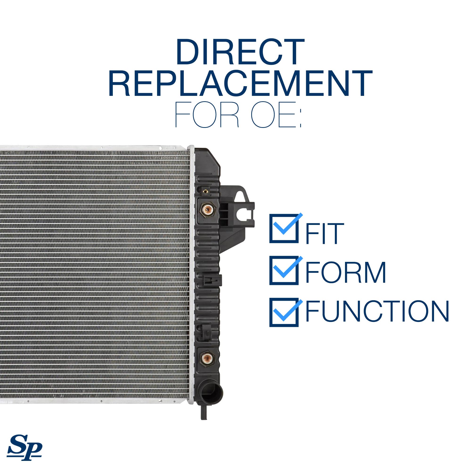 Spectra Premium Cu2481 Radiator With Toc Compatible With 2002-2006 Jeep Liberty V6 3.7L