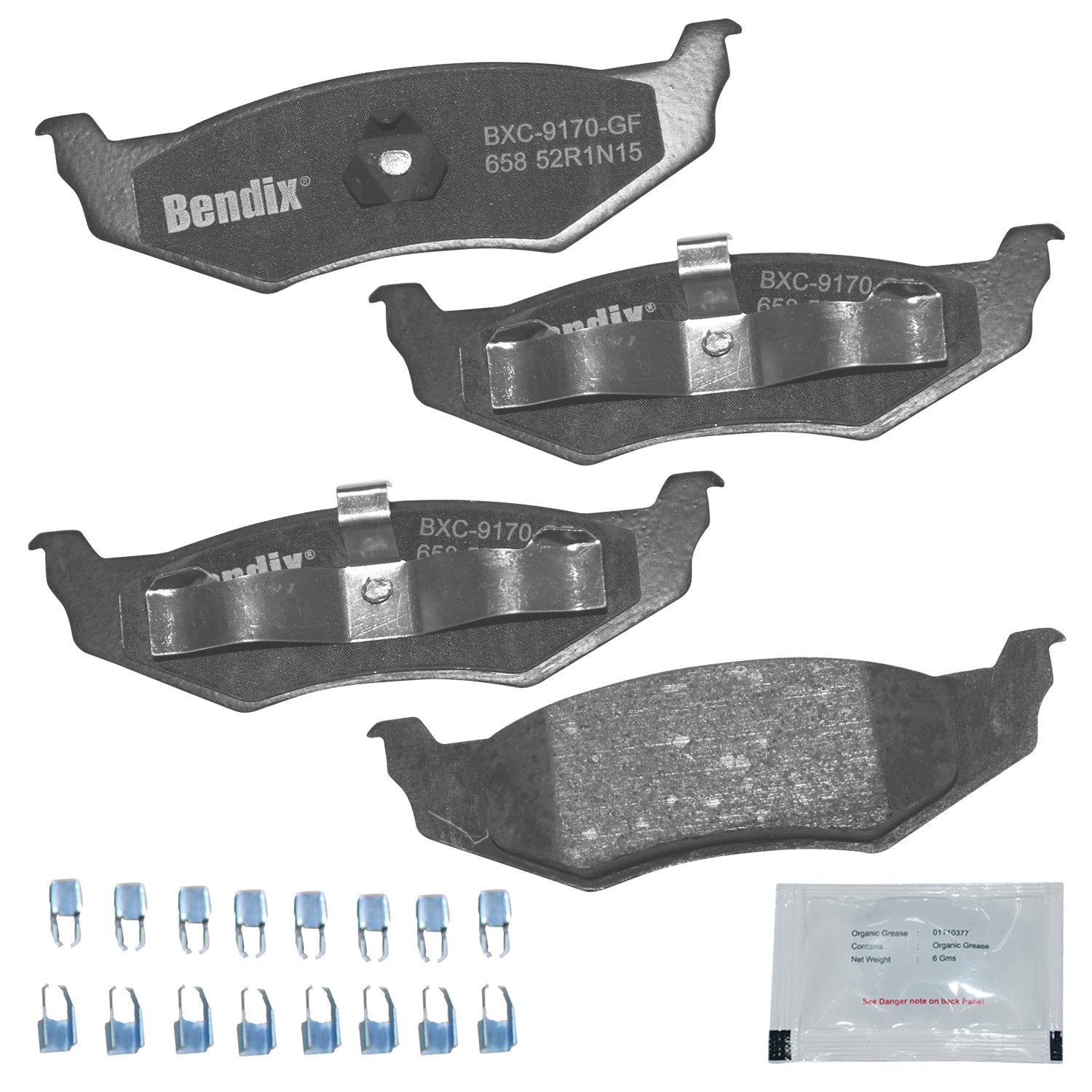 Bendix Priority1 Cfc658 Ceramic Rear Brake Pads For Select Models Chrysler 300M, Concorde, Intrepid, Lhs, New Yorker, Pt Cruiser