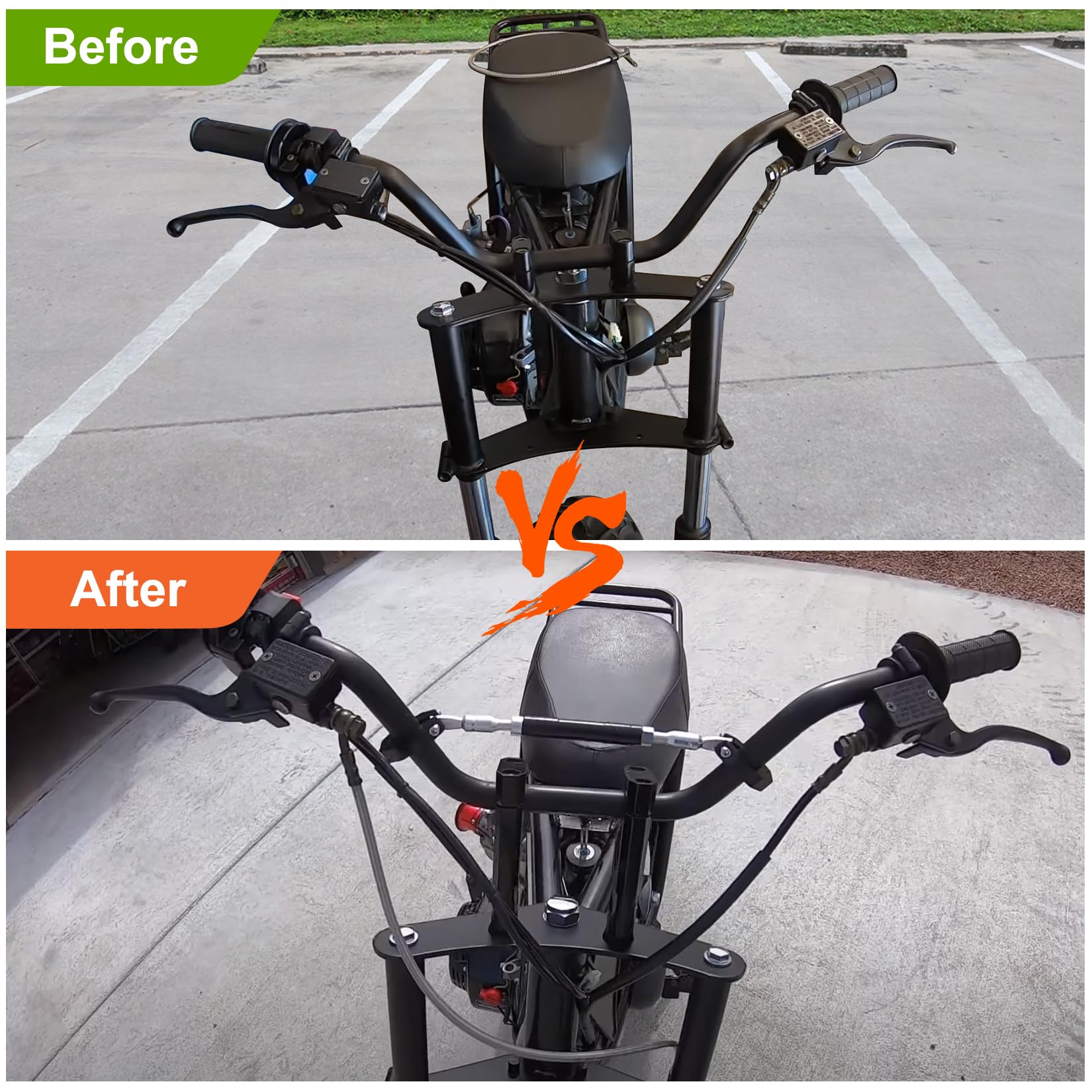 7/8'' Handlebar Risers - 7/8'' 22 mm Handlebar Mount Clamp Risers for Coleman Bt200x Ct200 SSR125 Razor MX350 MX650 Dirt Pit Bik