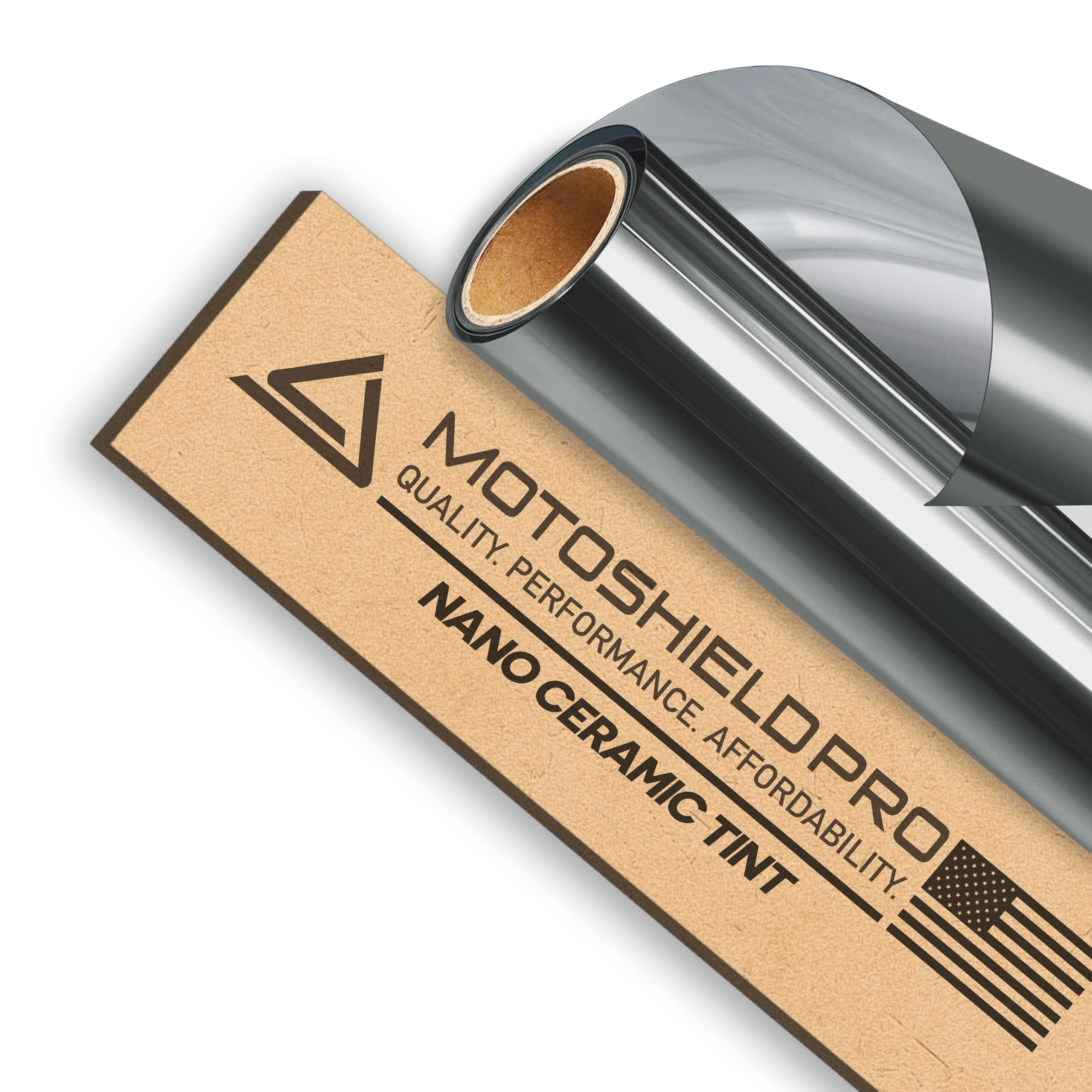 DIY-MotoShield Pro Premium Nano Ceramic Tint (25% VLT) 24    in x 10 ft Roll | Professional Window Film for Auto, Reduce Infrare