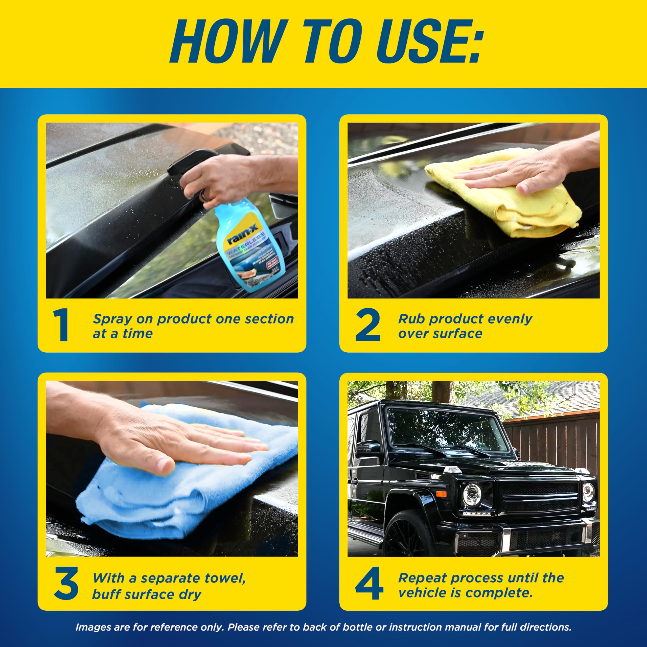 Rain-X 620100 Waterless Car Wash and Rain Repellent, 32 fl. oz.