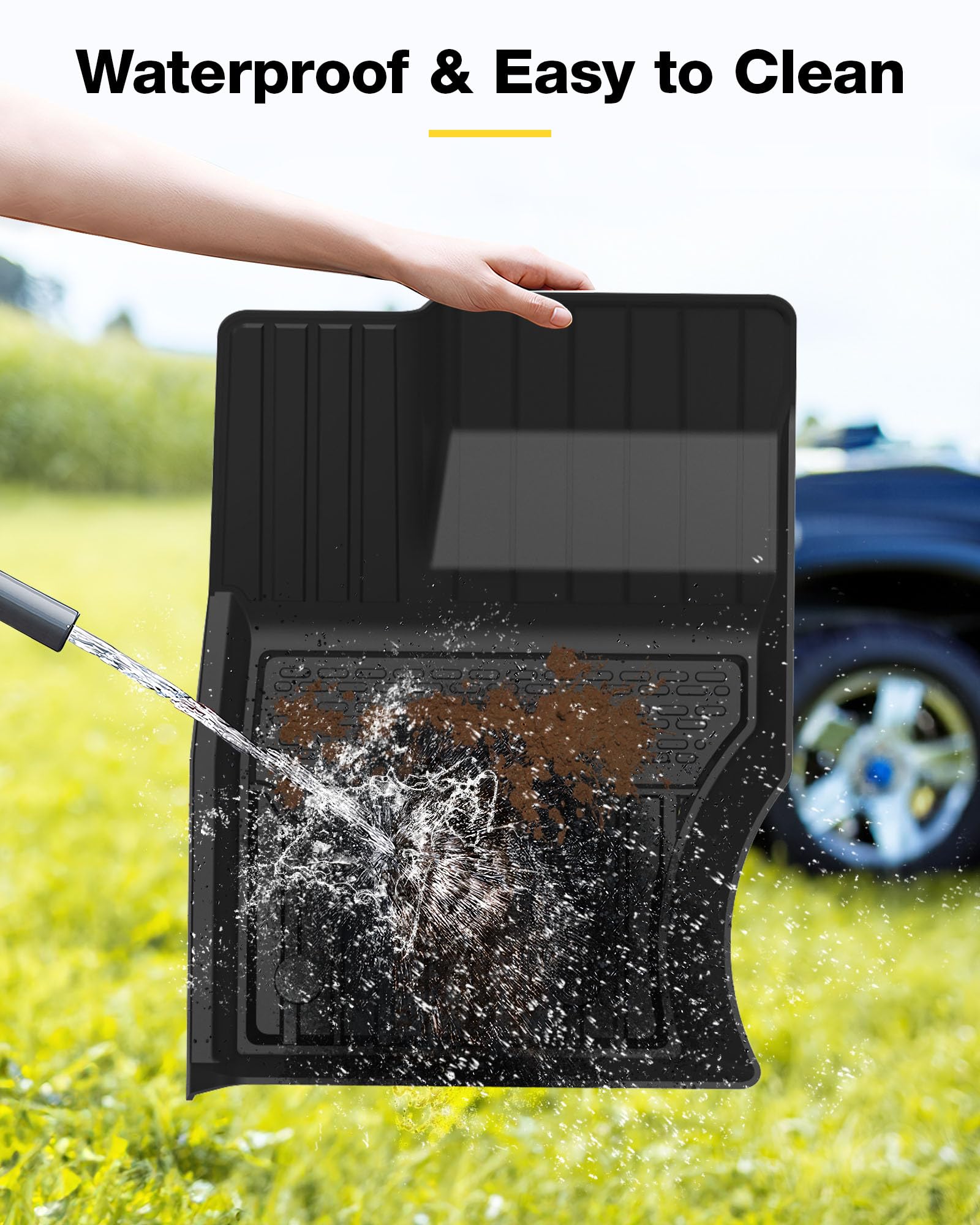 3W Floor Mats Fit Range Rover Sport 2014-2022(Not For Range/Land Rover Discovery Sport) Tpe All Weather Custom Fit For Land Rove