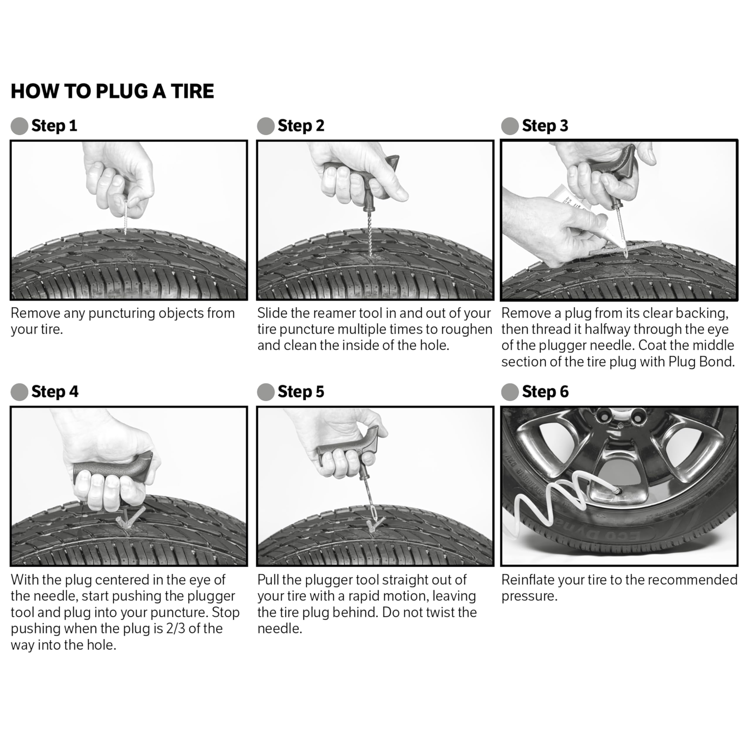 Slime 1031-A Tire Repair Plug Pack, Standard Heavy Duty Strings, for tubeless Off-Road Tires, Such as ATVS, wheelbarrows, Lawn mowers, Trailers, Pack of 30