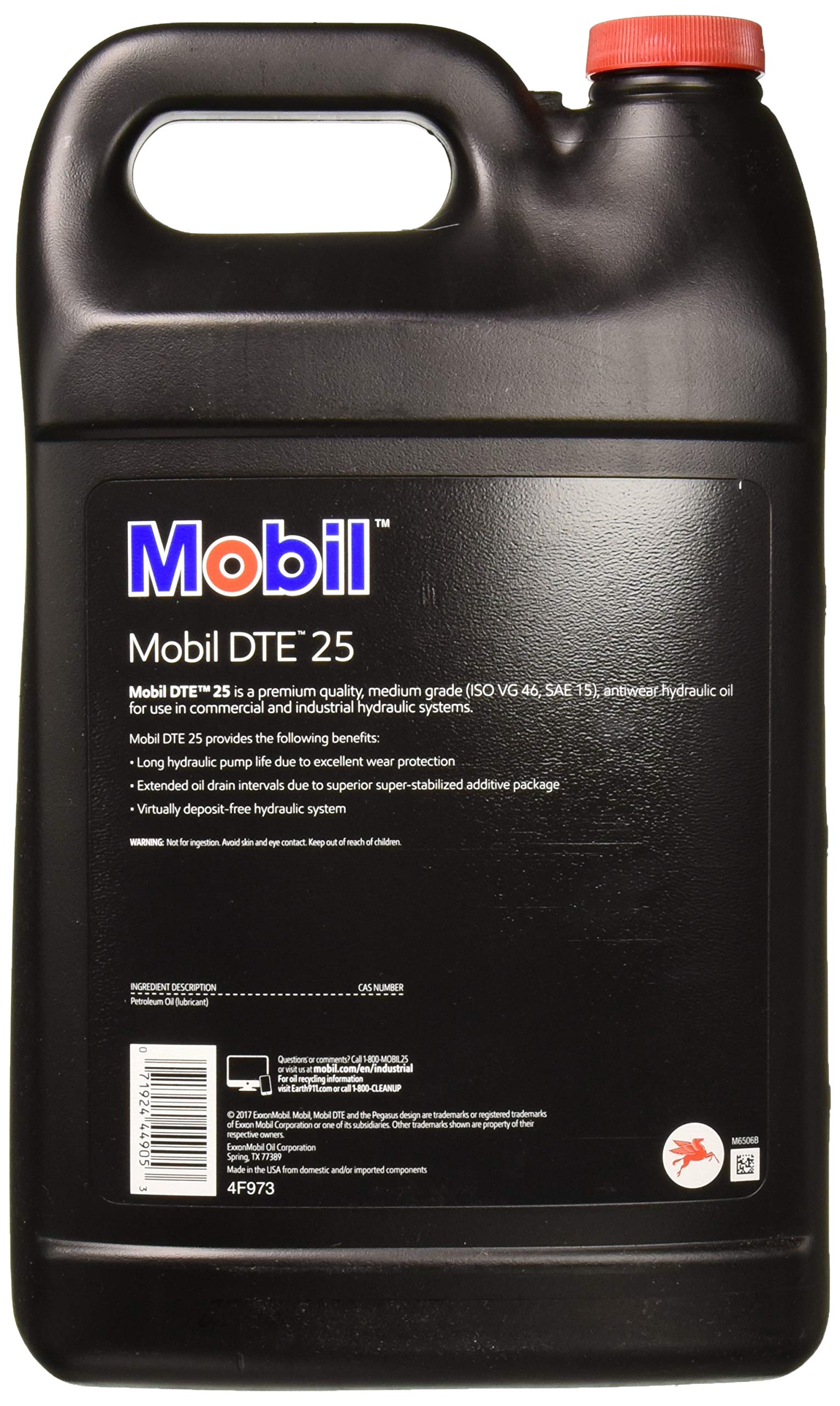 Mobil DTE 25, Hydraulic, ISO 46, 1 gal.