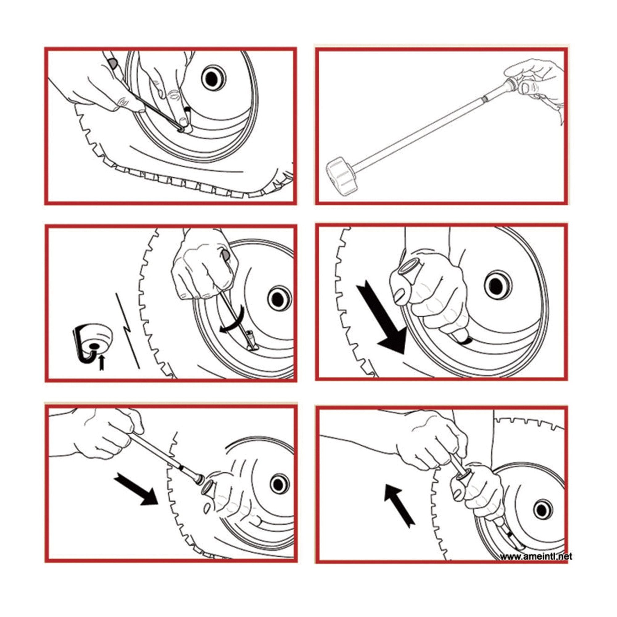 Ame Intl 51025 Quick Tire Valve Change Tool For Cars, Trucks, Motorcycles And Atvs - .453 Valve Stems