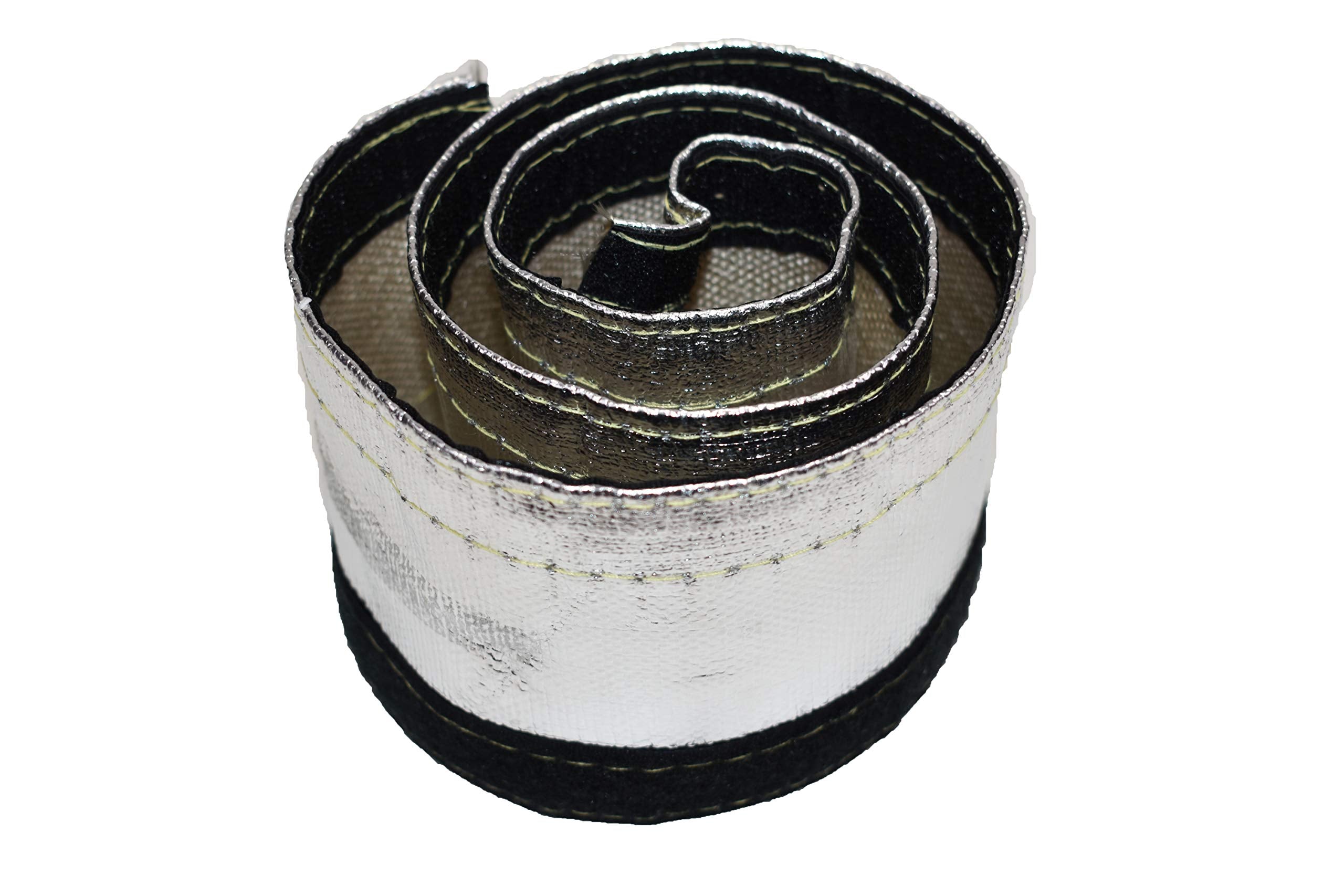 A-Team Performance - 010455 Heat Shroud Aluminized Sleeving - For Ultimate Heat Shield Protection Barrier Cover - With Hook And
