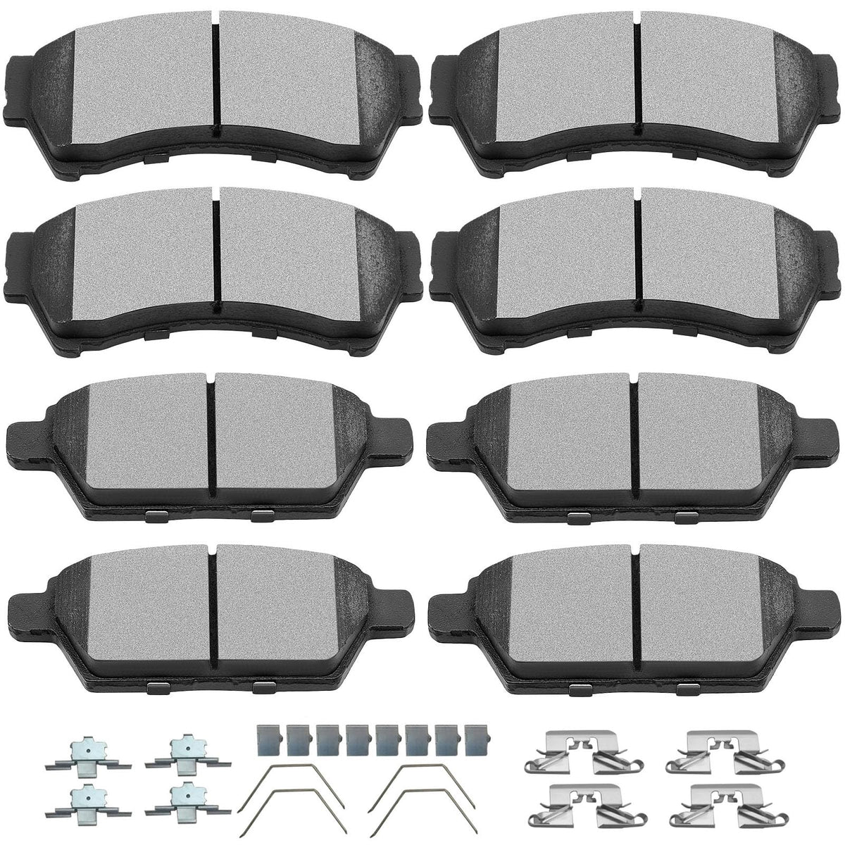 Ceramic Brake Pads Kits,Scitoo 8Pcs Brakes Pads Set Fit For 2006-2012 For Ford Fusion,2007-2012 For Lincoln Mkz,2006 For Lincoln
