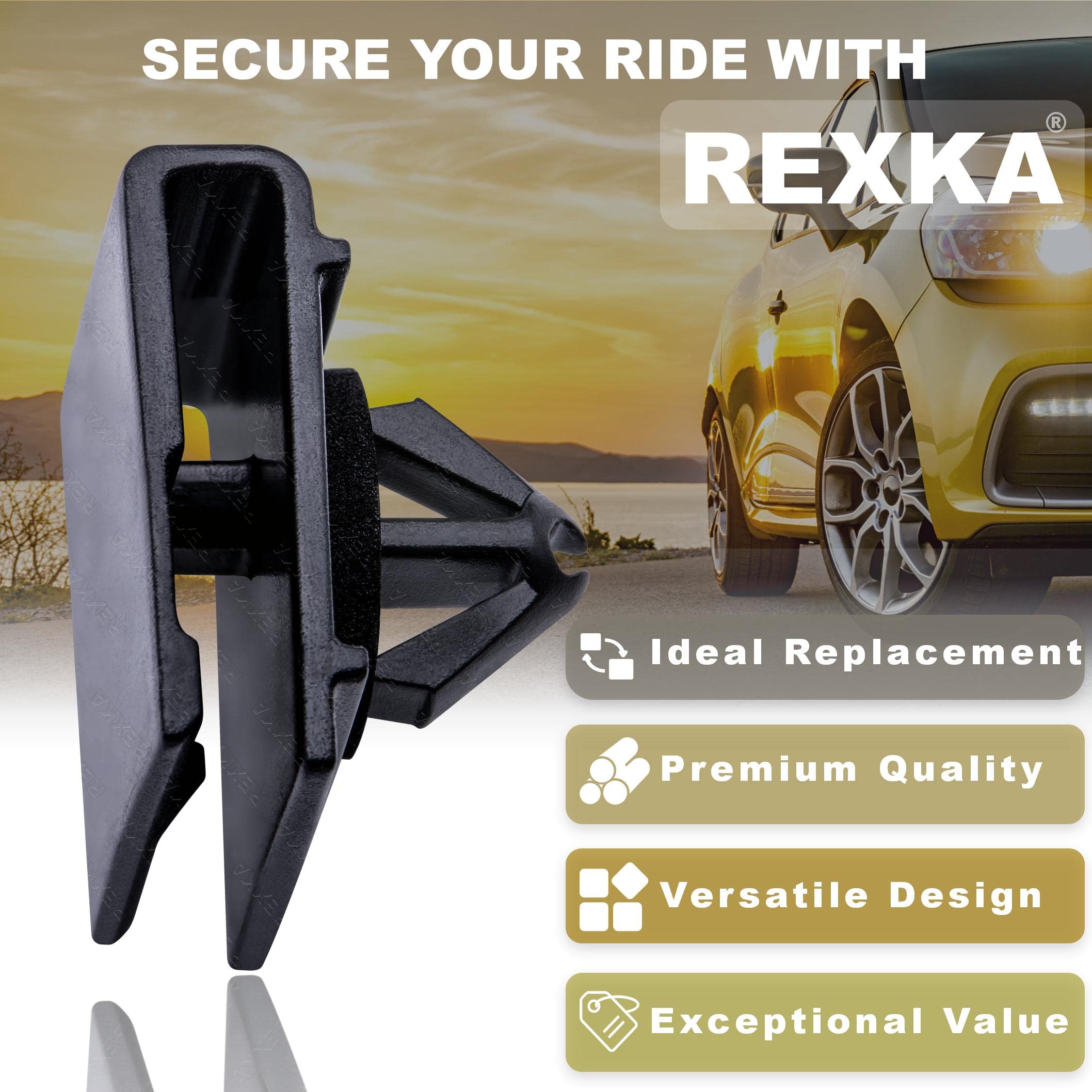 Rexka 15Pcs Rocker Moulding Clip With Sealer For Chrysler 6509288Aa Dodge Ram C/V, Grand Caravan, Town & Country