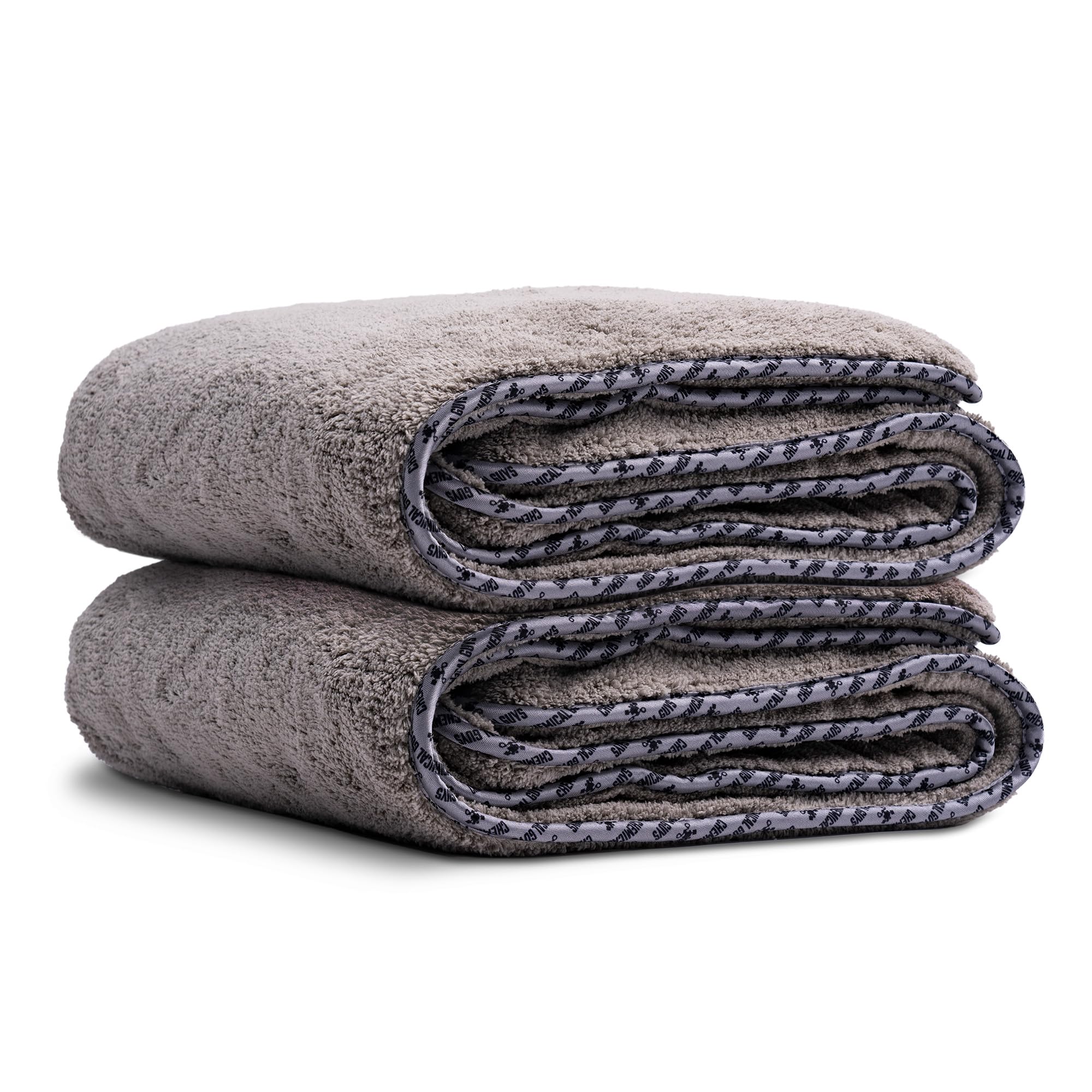 Chemical Guys Woolly Mammoth Large, Super Absorbent And Soft Microfiber Towels For Cars, Gray (36 X 25 Inches) 2-Pack
