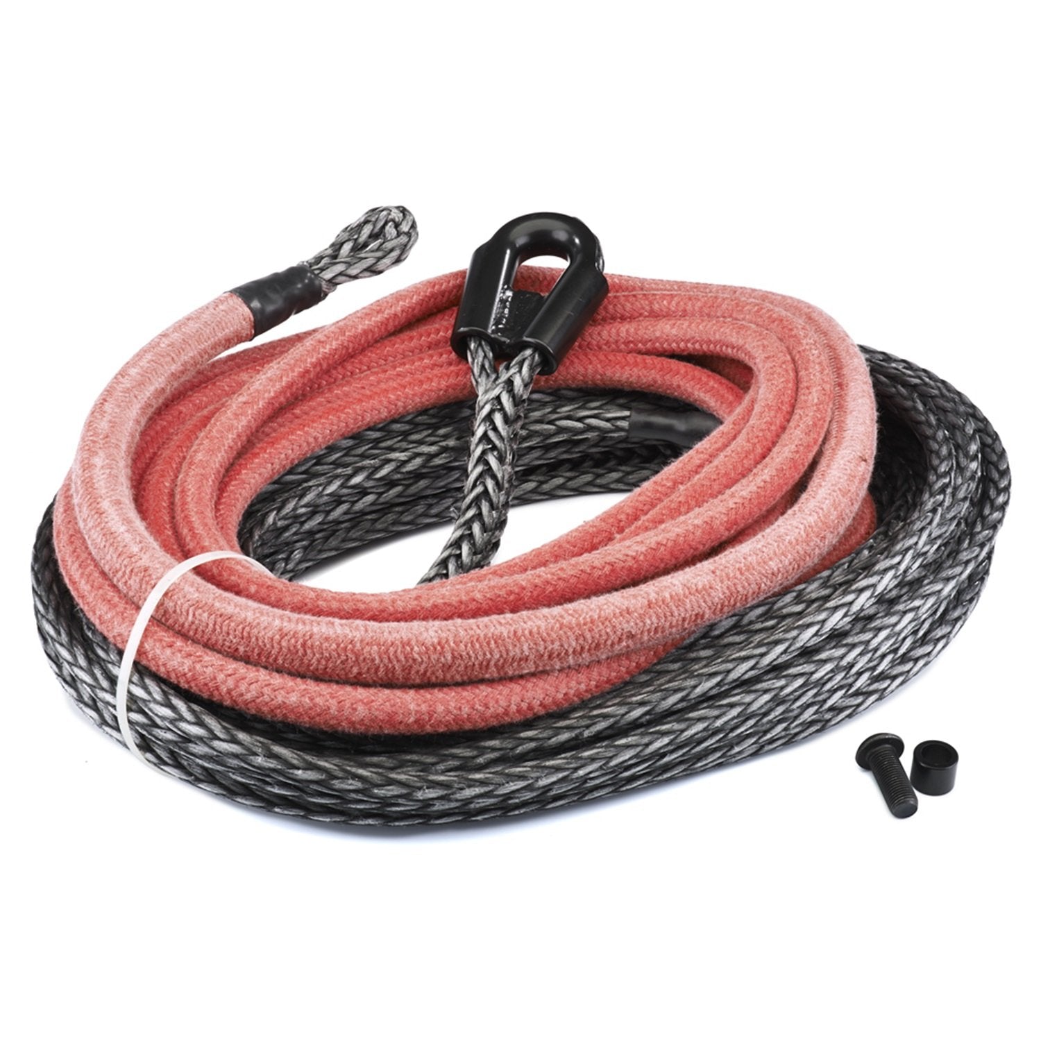 WARN 91820 Spydura Pro Synthetic Winch Cable Rope Extension with Loop Ends: 7/16 Diameter x 100 Length, 8.25 Ton (16,500 lb) Ca