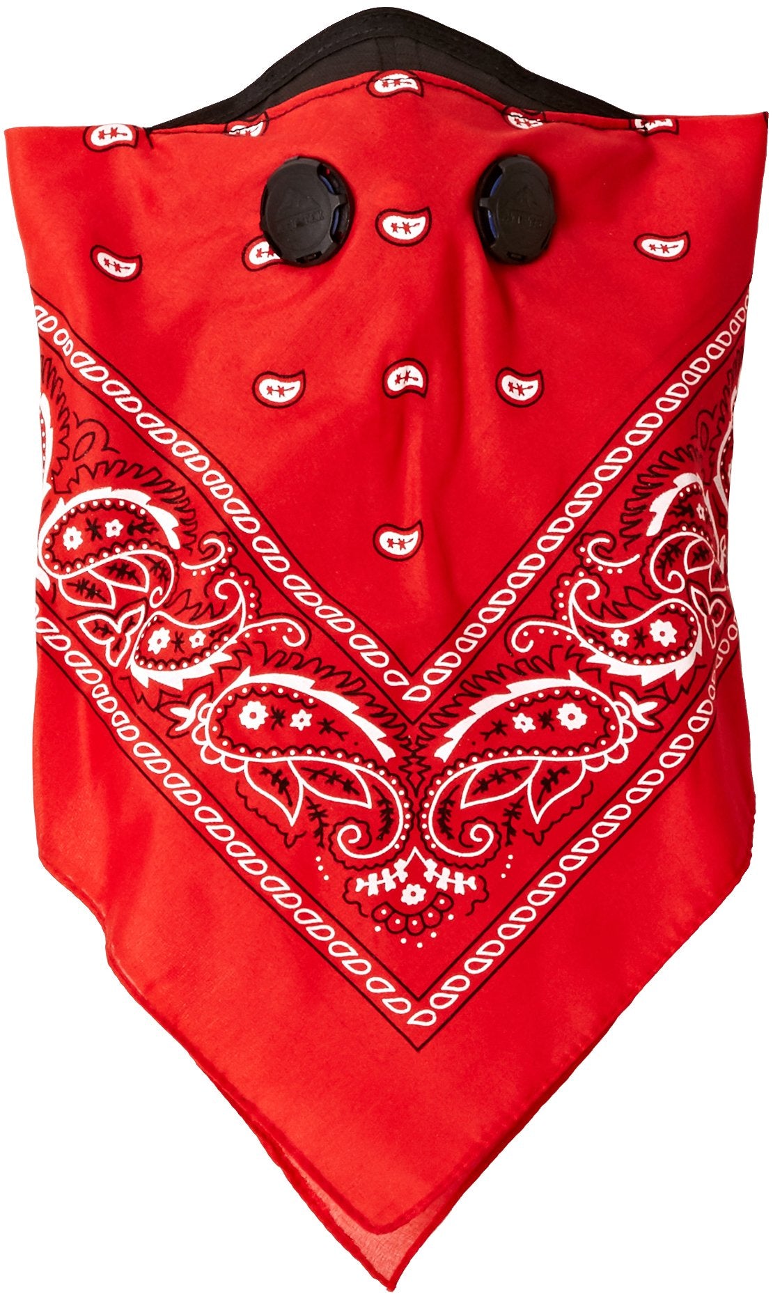 Atv Tek, Bandana Style Dust Masks With Suspension Straps & 3D Nose Box - Red, Xl