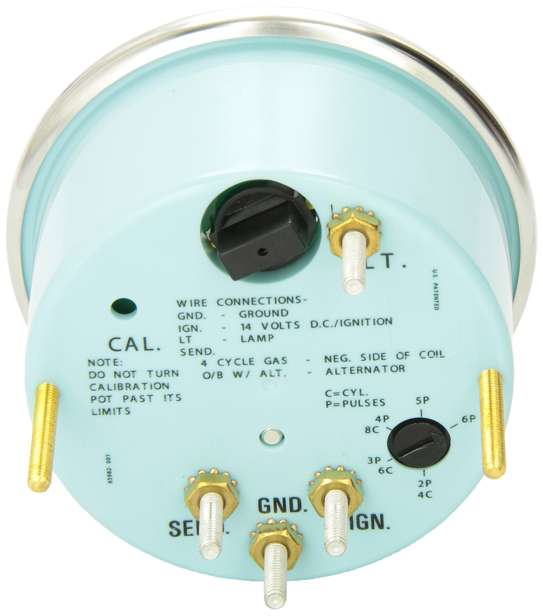 Sierra International 59737P Medium Lido Fog Resistant Tachometer, White