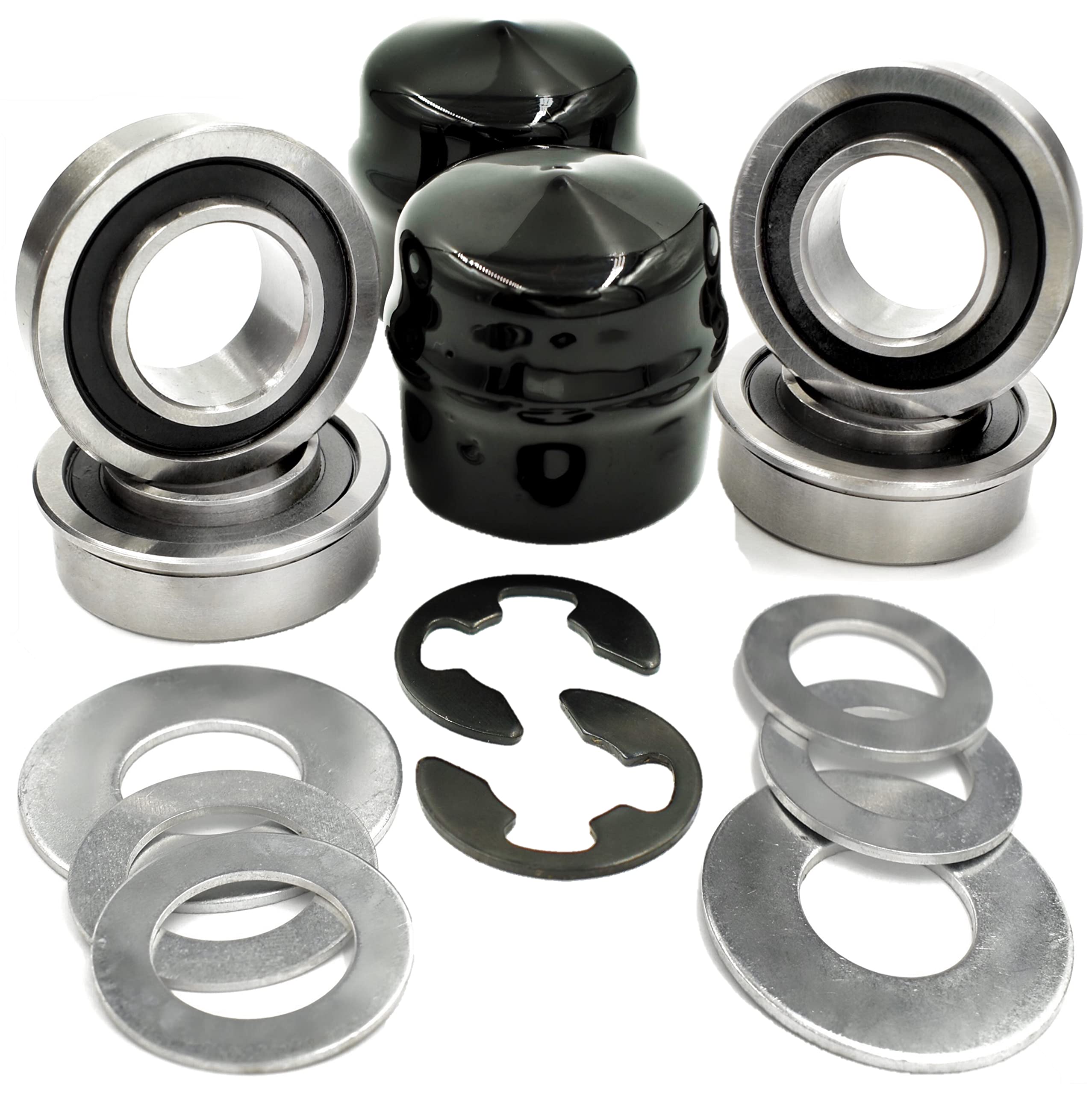 Hd Switch - 4 Pack - 9040H - 9040-H Front Wheel Bushing To Bearing Conversion Kit Replaces Craftsman, Sears, Ayp, Poulan, Husqva