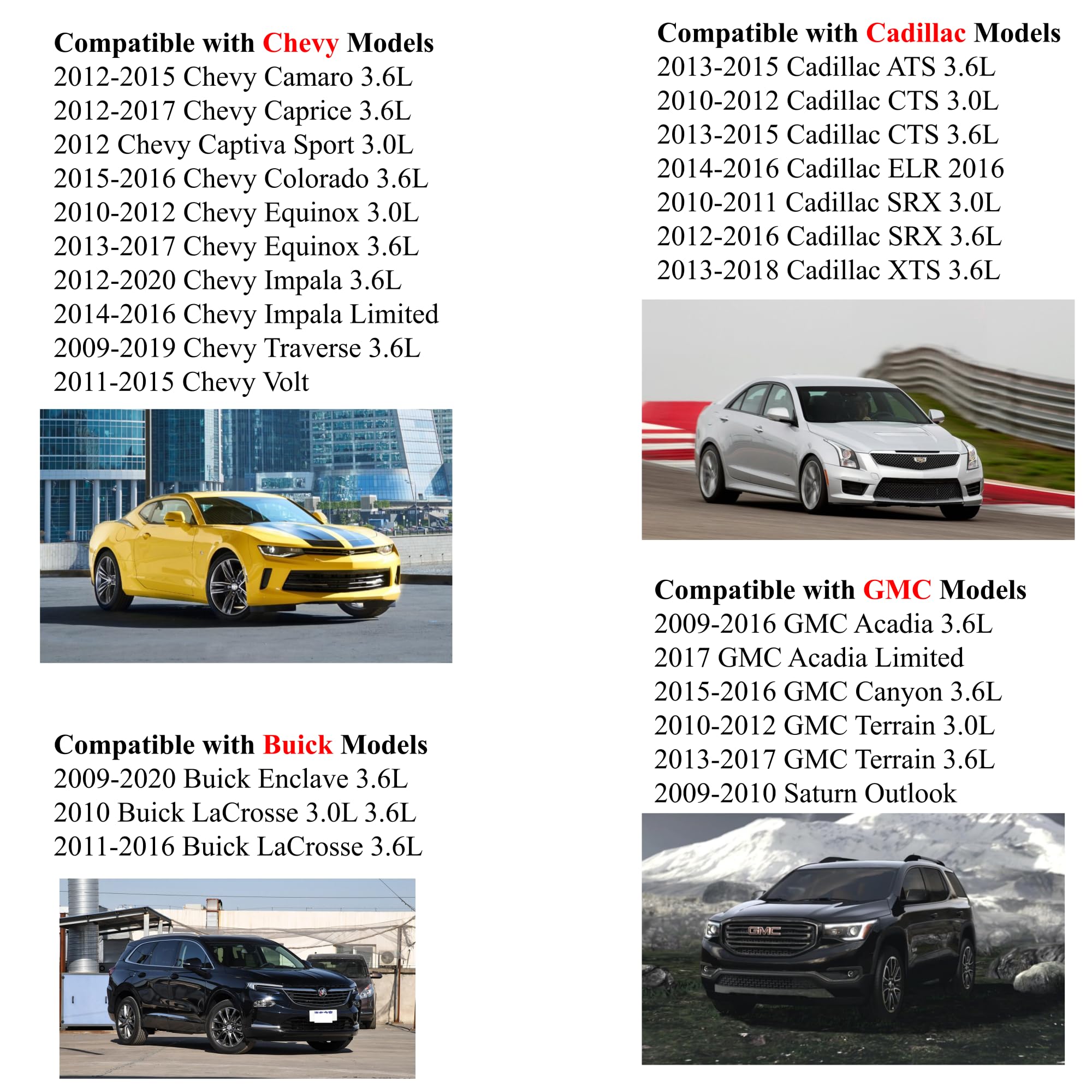 Vapor Canister Purge Valve - Compatible With Buick Enclave Lacrosse Cadillac Ats Cts Srx Xts Chevy Caprice Equinox Impala Gmc Ac