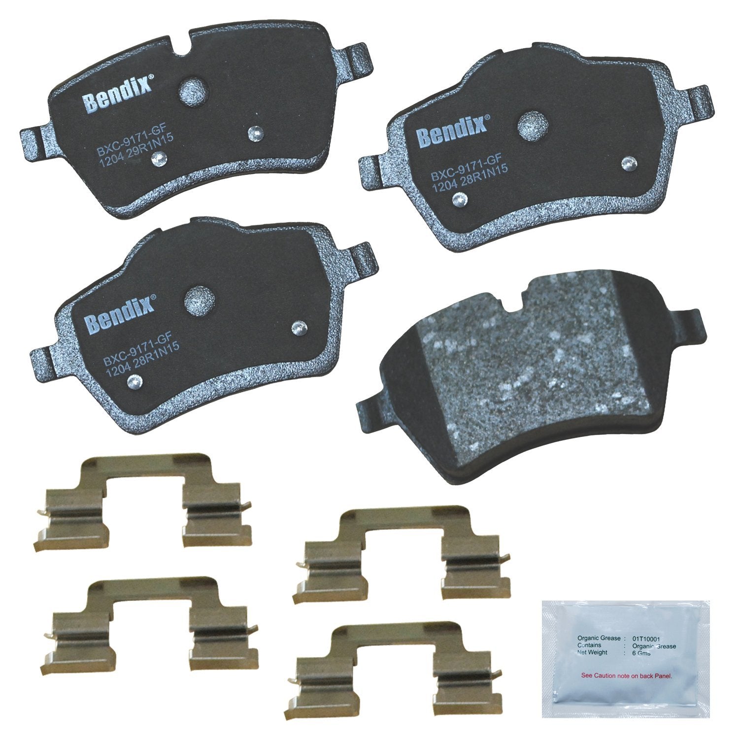 Bendix Priority1 Cfc1204 Ceramic Front Brake Pads For Mini Cooper 2010-2007, Cooper 2015-2012, Cooper Countryman 2016-2011, Coop