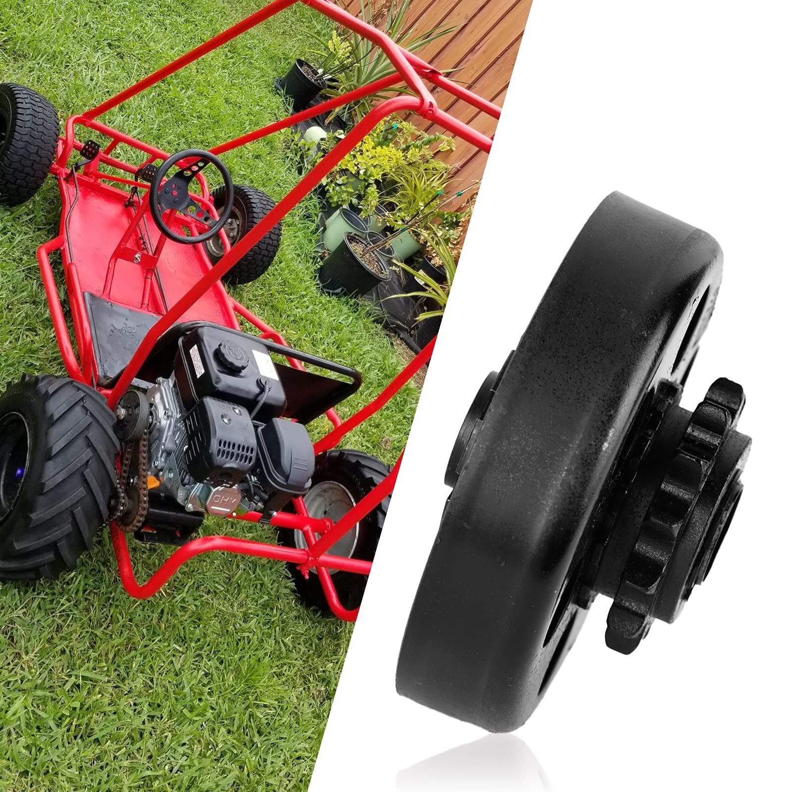 Carkio Go Kart Clutch 3/4' Bore 13 Tooth Inner Hole 20Mm Compatible With Mini-Bike #428 Chain 6.5 Hp 210Cc 215Cc