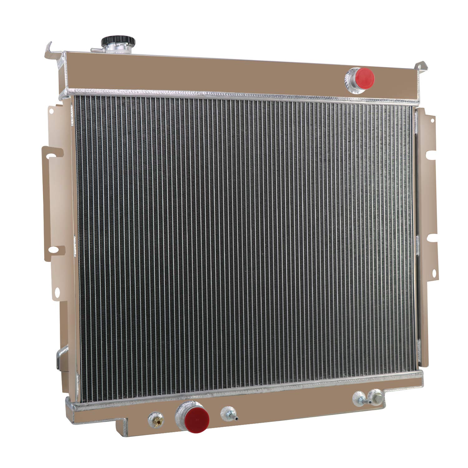 4 Row 62mm Core Aluminum Radiator Replacement for 1983-1996 Ford F250 F350 F59 6.9L 7.3l Super Duty V8 Diesel 1988 1993 1989 199