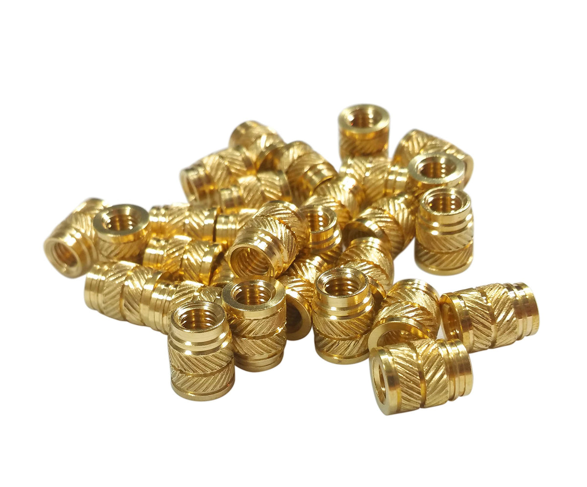 [Initeq] #1/4-20 1/4' Threaded Heat Set Inserts For 3D Printing (20, Long)