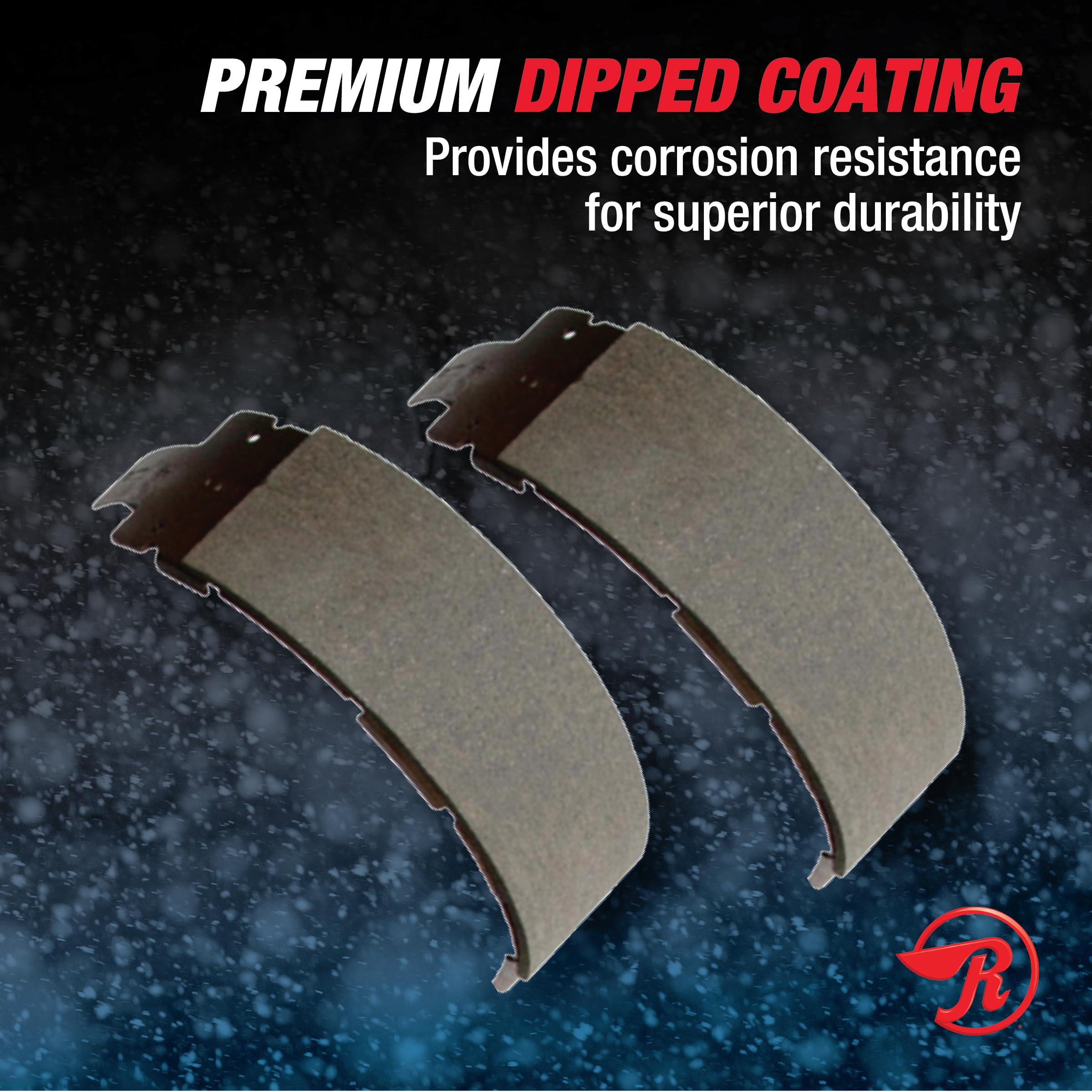 Raybestos Element3 Automotive Replacement Rear Parking Brake Shoes Set for Select Ford, Lincoln (752PG)